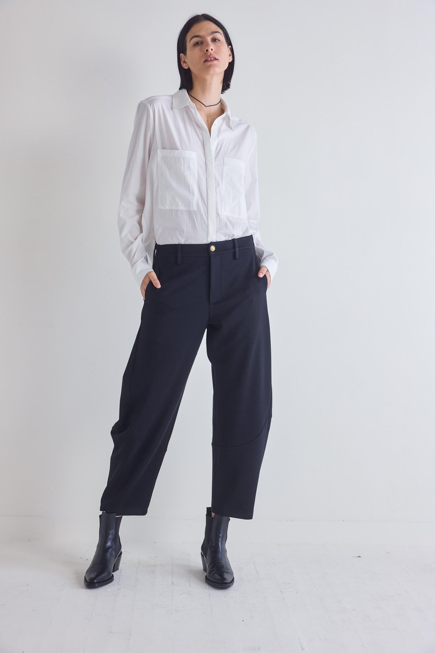The Stretch Suit Wide-ish Pants