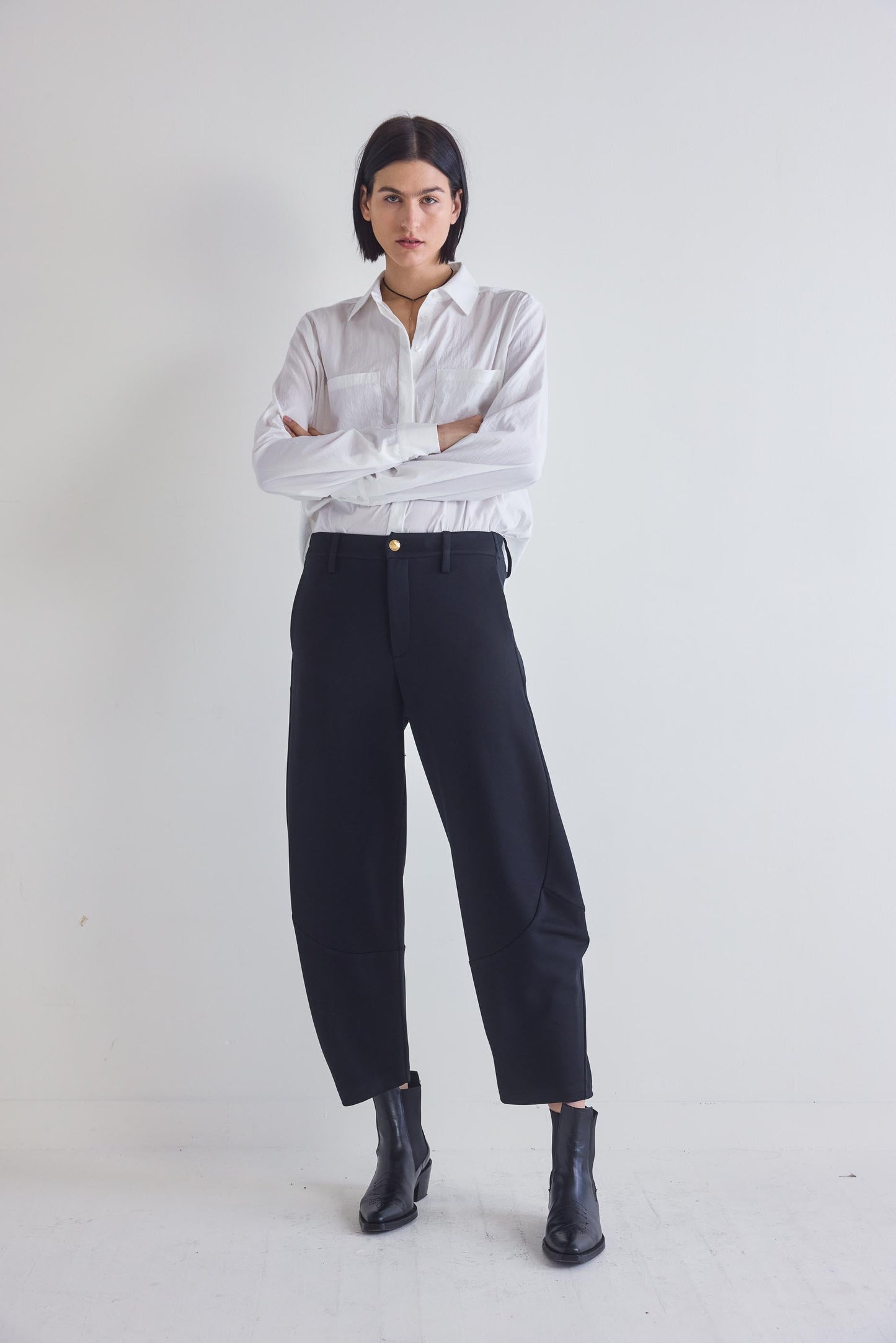 The Stretch Suit Wide-ish Pants