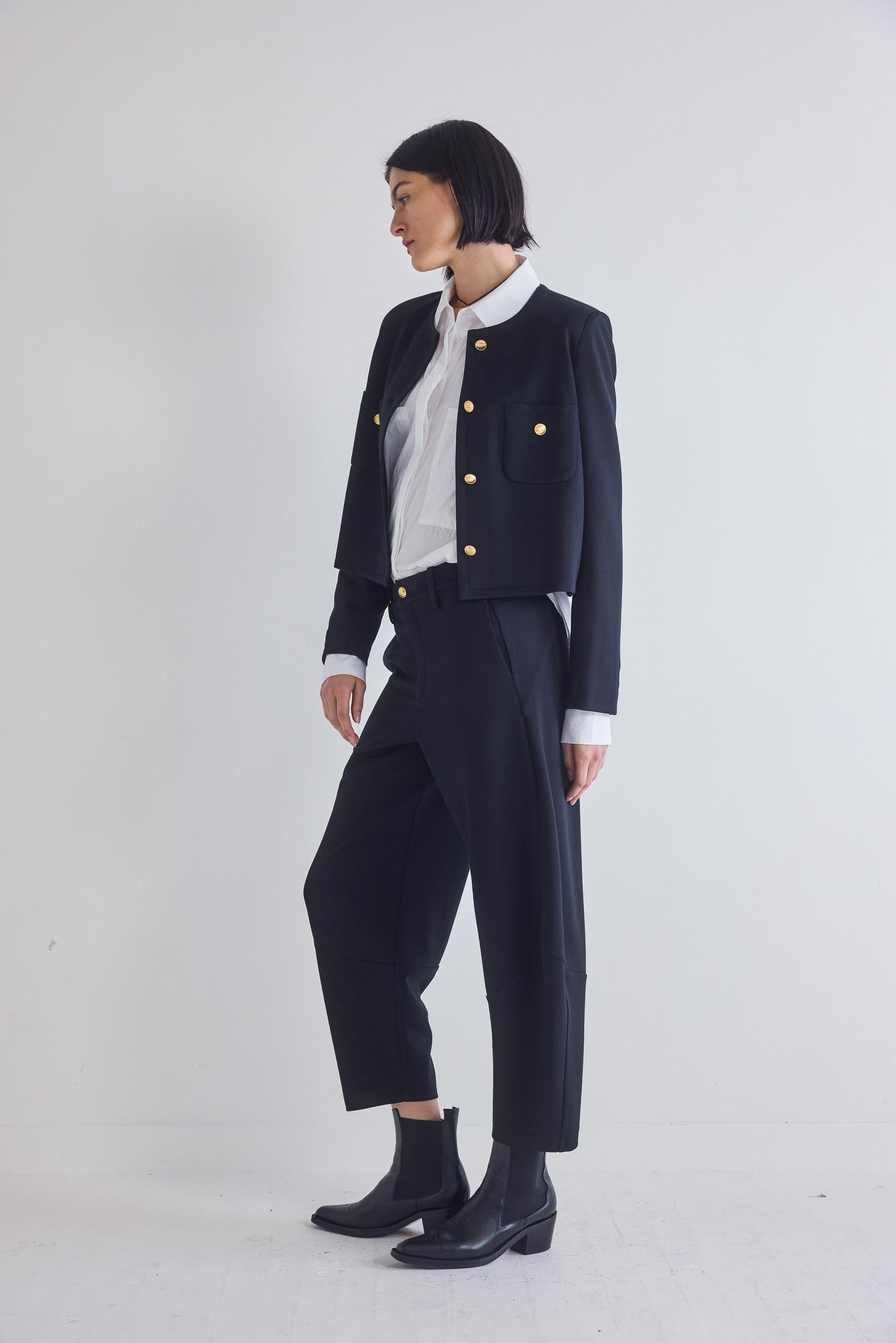 The Stretch Suit Wide-ish Pants