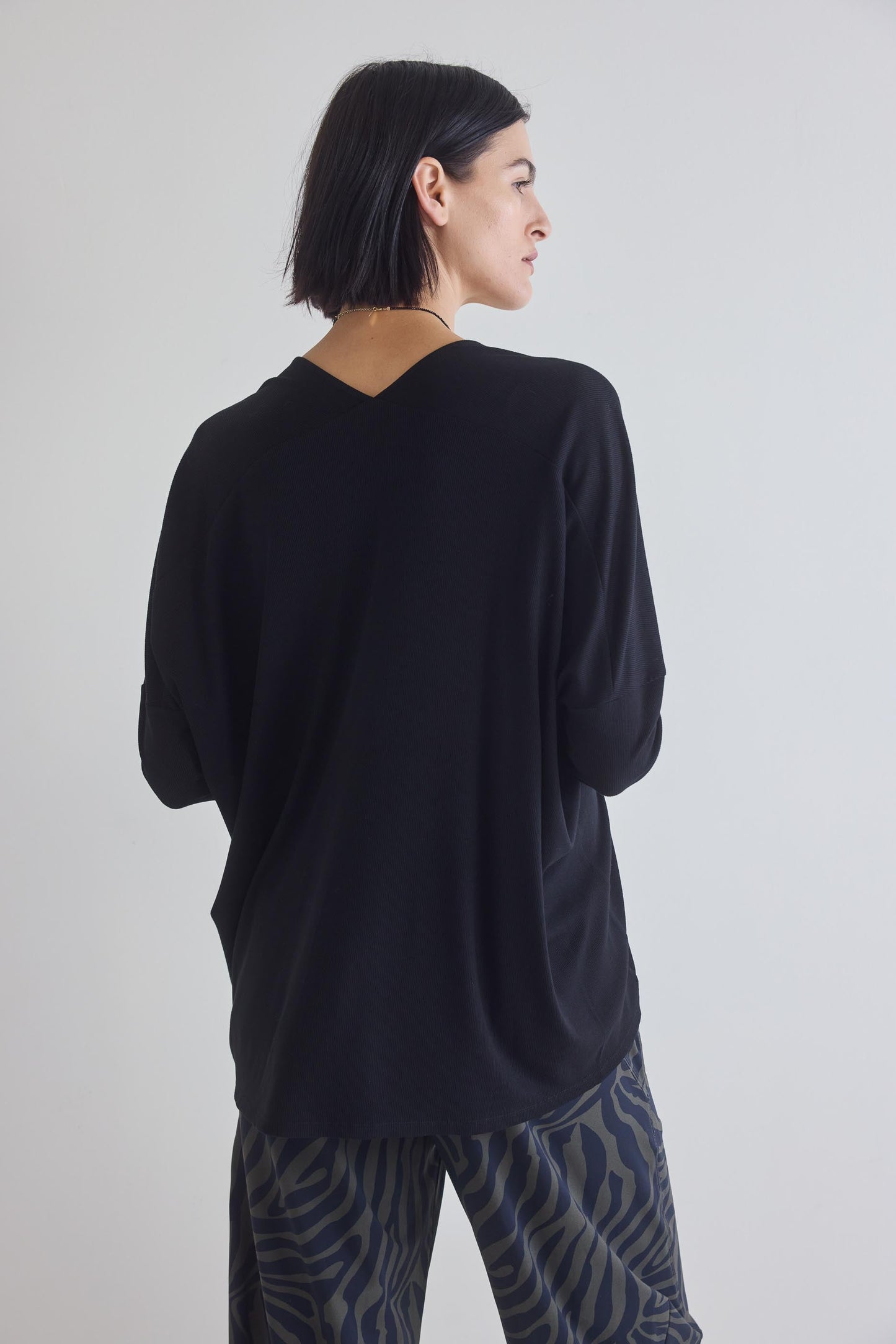 The Ribbed Dolman Long Sleeve Top