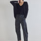 The Ribbed Dolman Long Sleeve Top