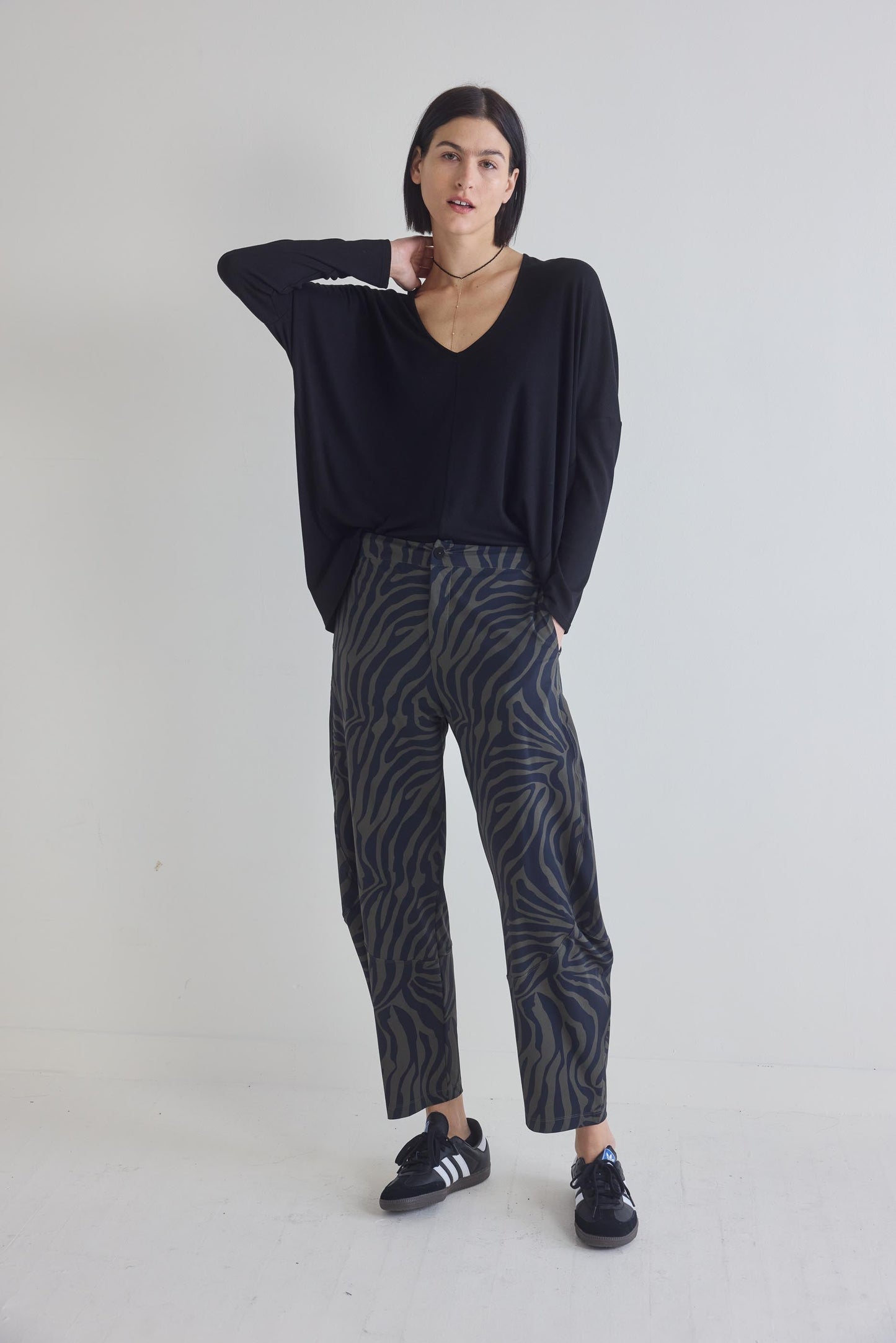 The Ribbed Dolman Long Sleeve Top