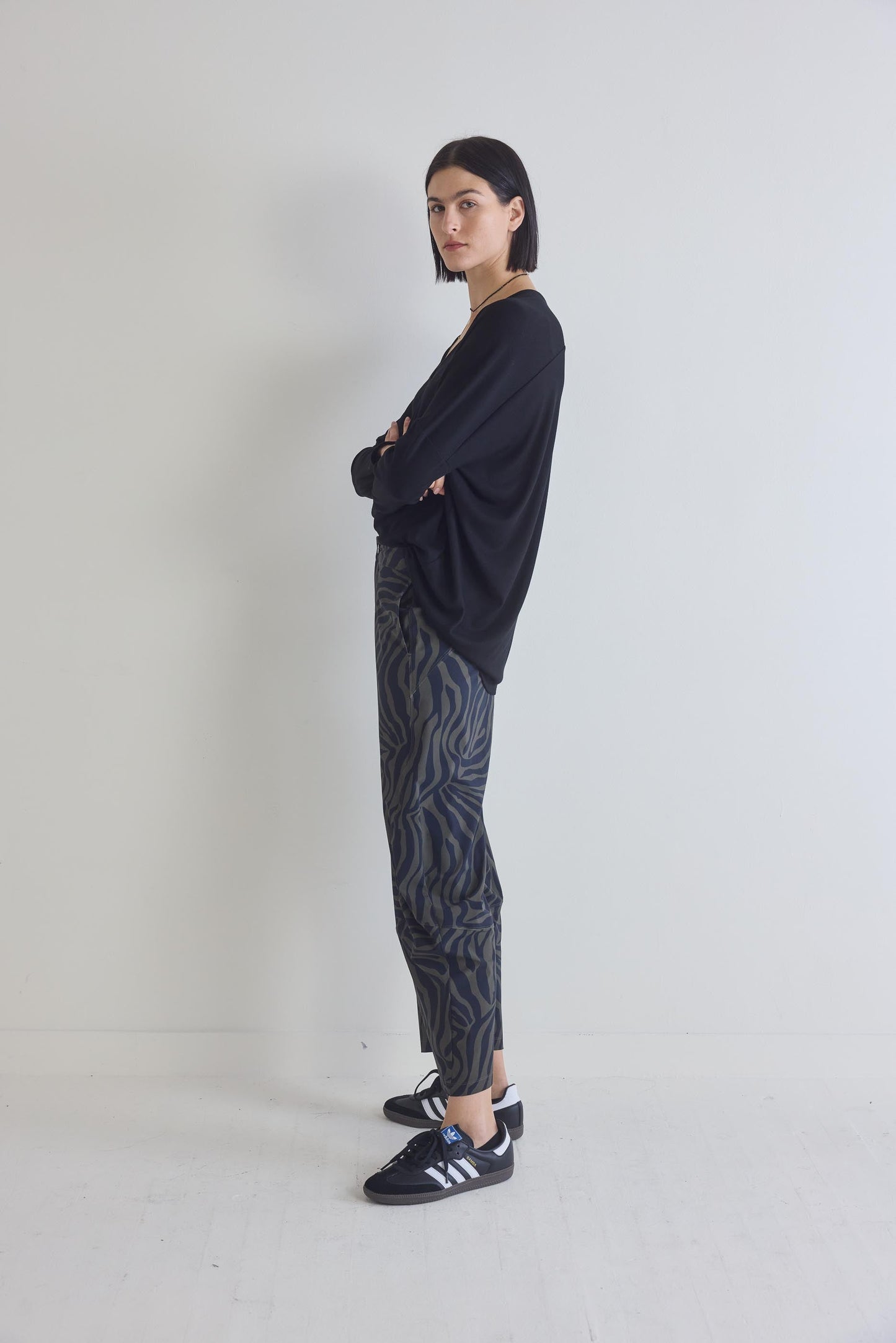 The Ribbed Dolman Long Sleeve Top