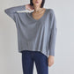 The Ribbed Dolman Long Sleeve Top