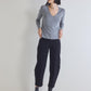 The Ribbed Long Sleeve V-Neck