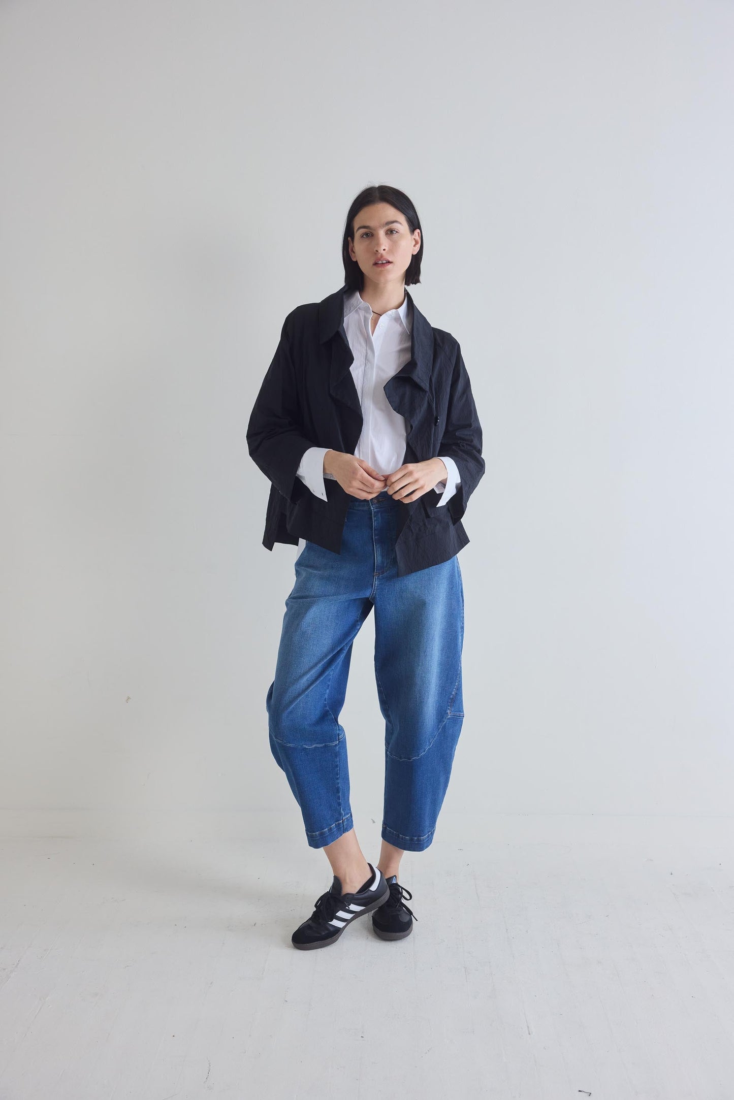 The Crinkle Mini Drama Jacket