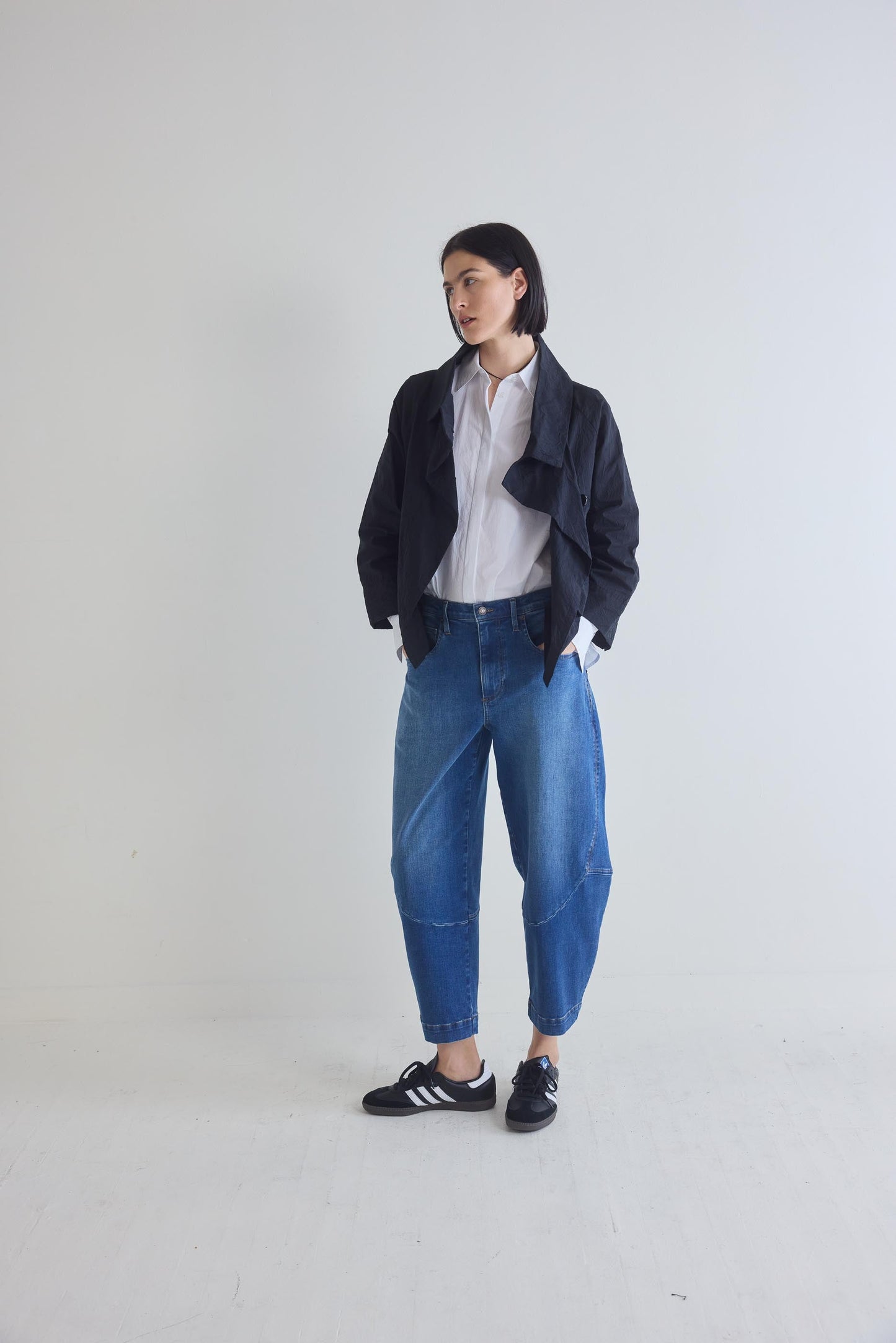 The Crinkle Mini Drama Jacket