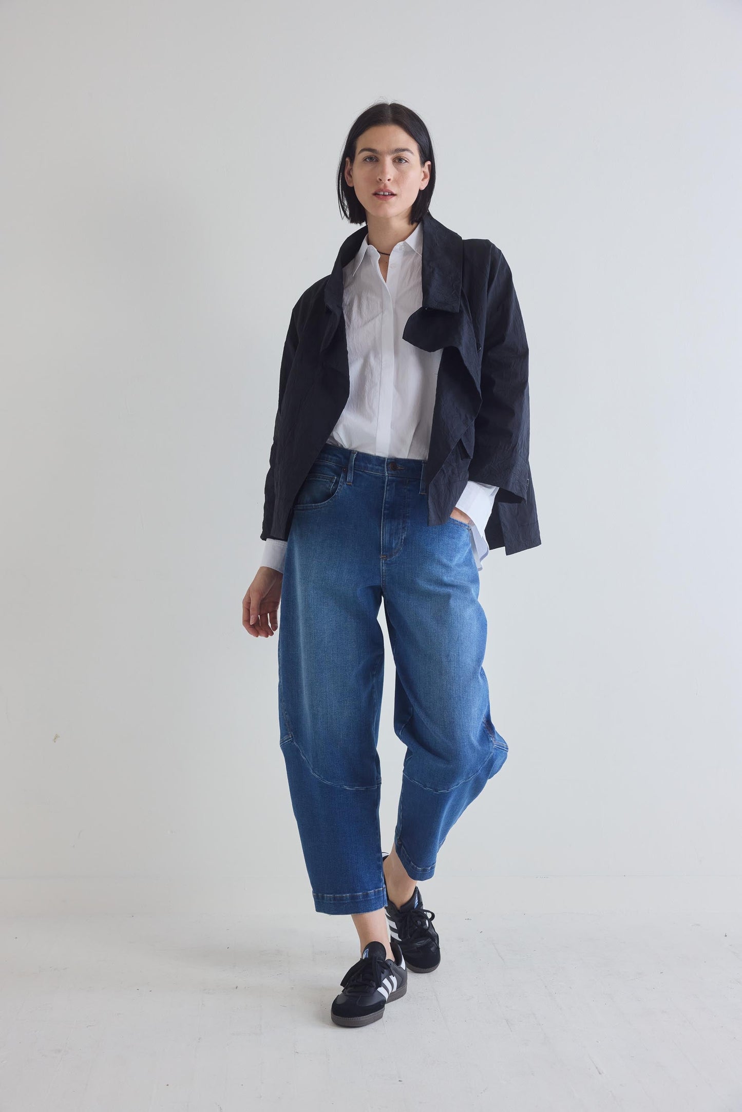 The Crinkle Mini Drama Jacket