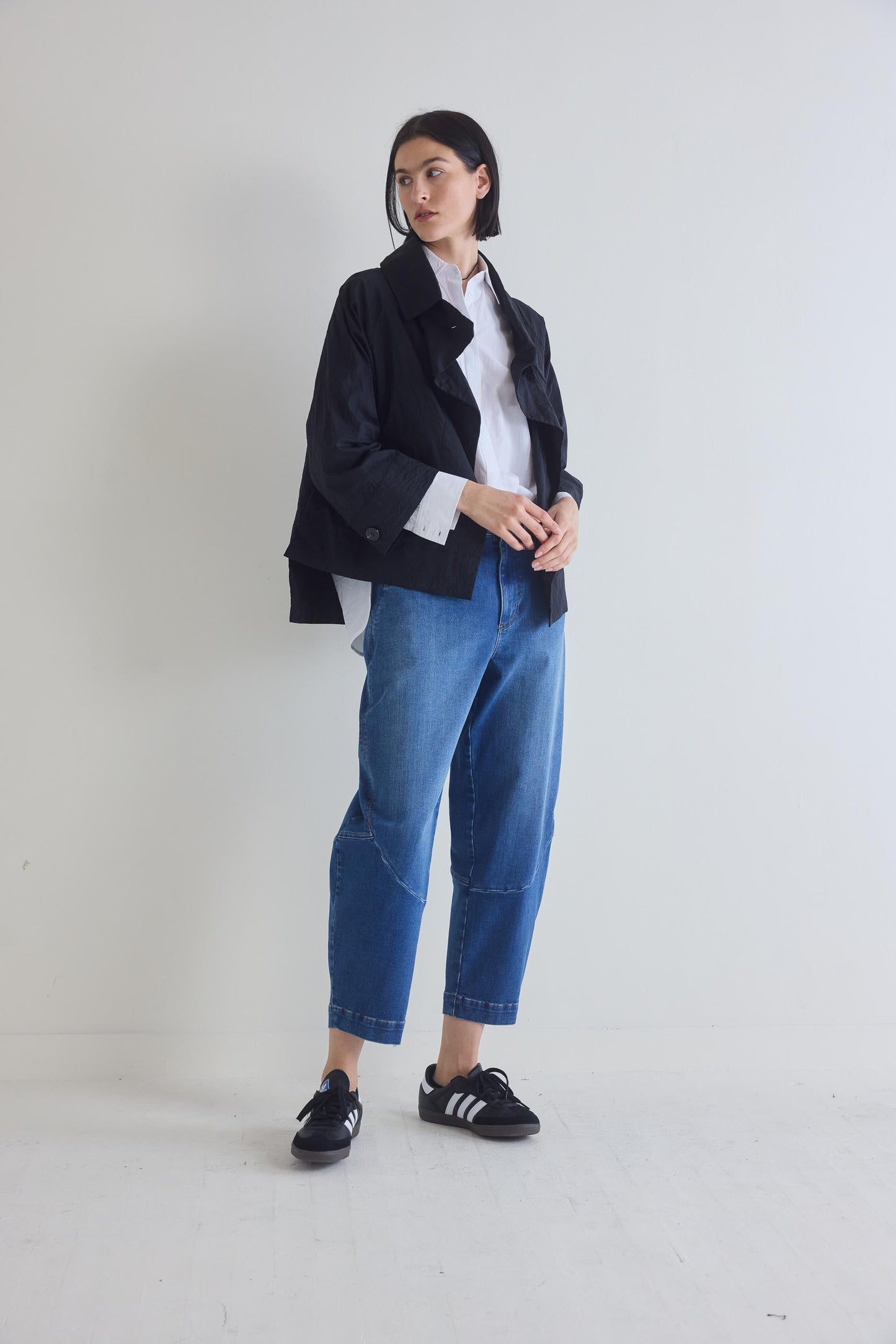The Crinkle Mini Drama Jacket