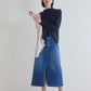 The 90's Denim Midi Skirt