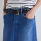 The 90's Denim Midi Skirt