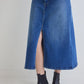 The 90's Denim Midi Skirt