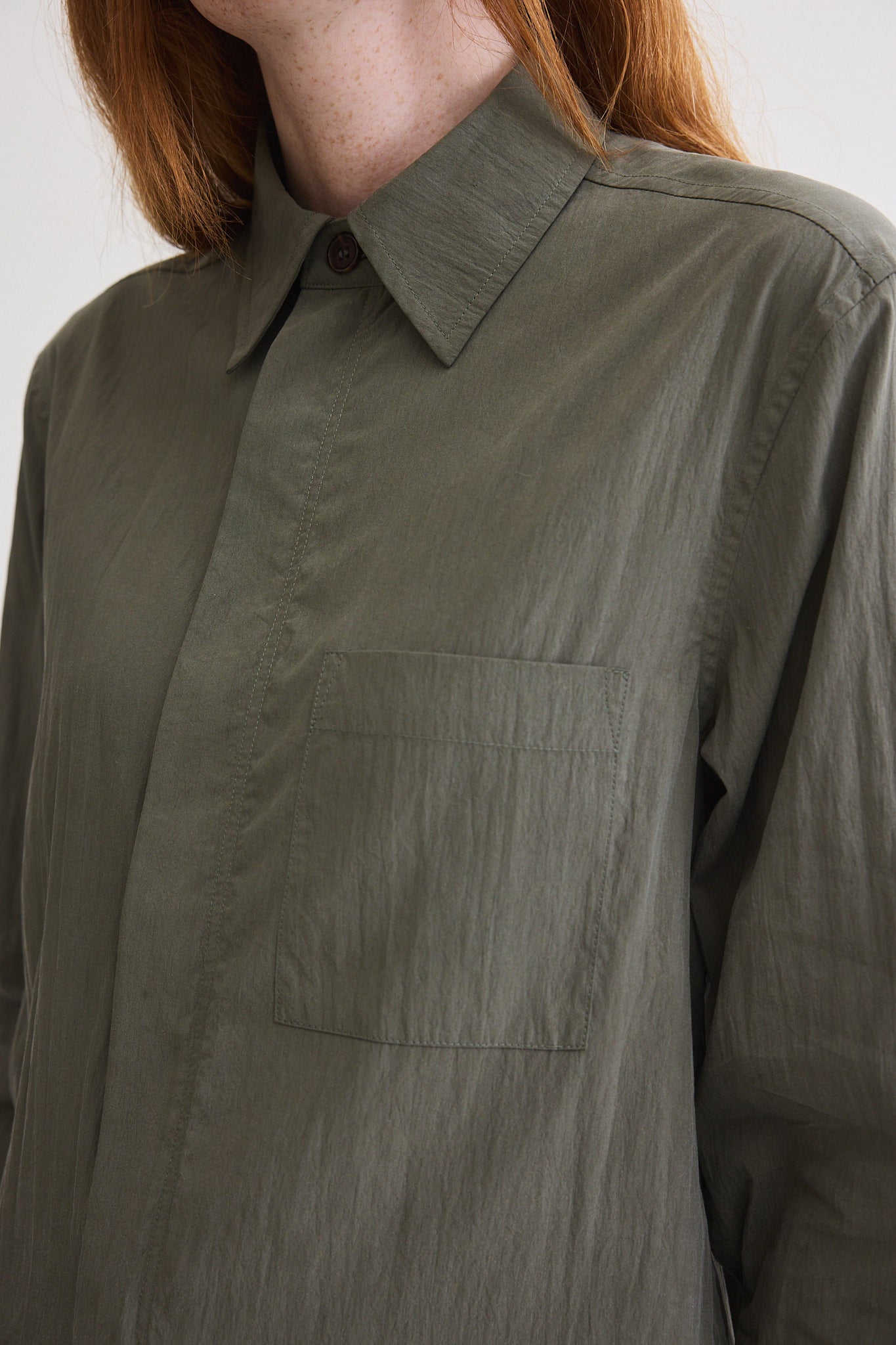 Power Move Poplin Top