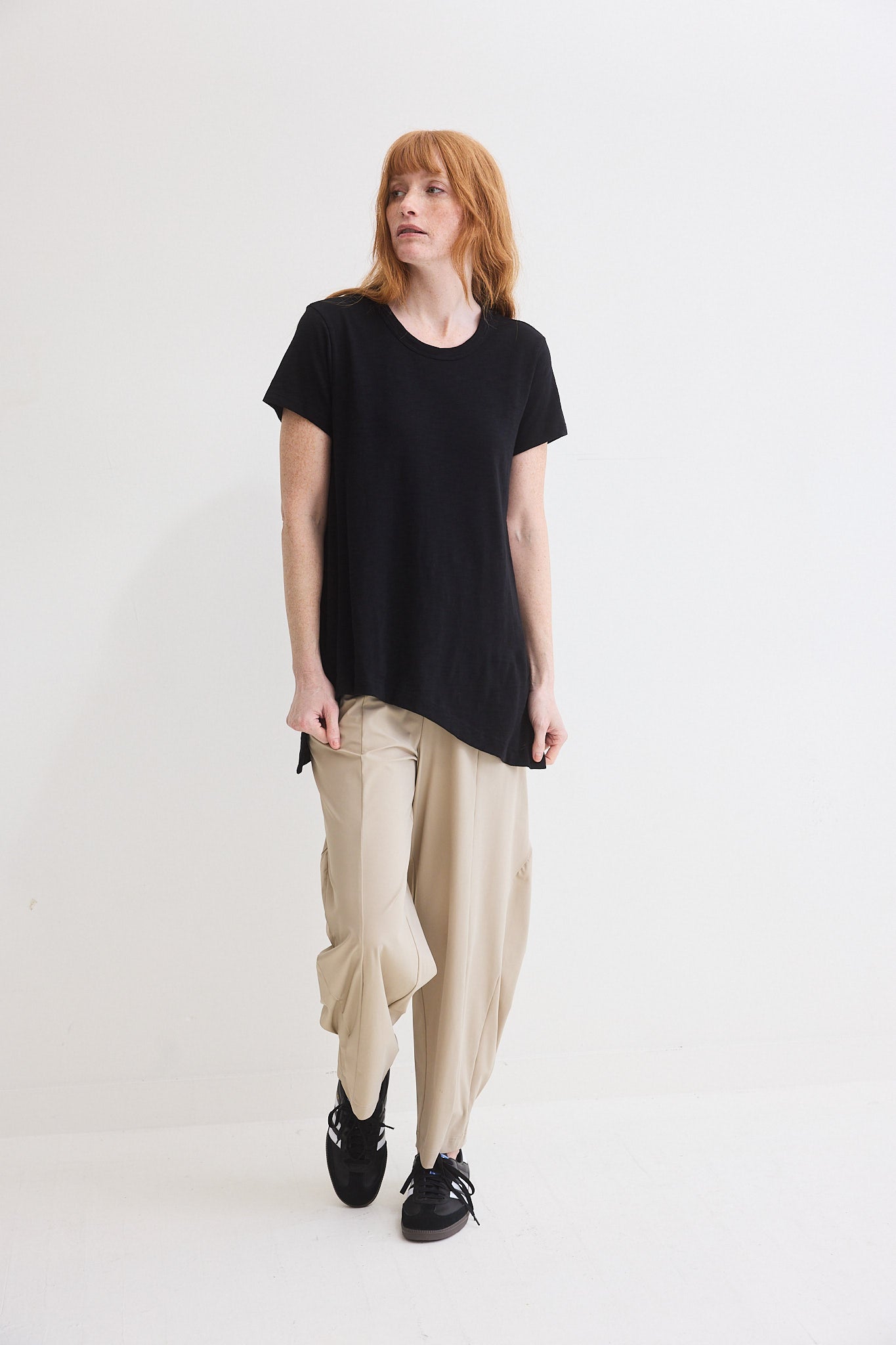 Bliss Asymmetric Pima Cotton Tee