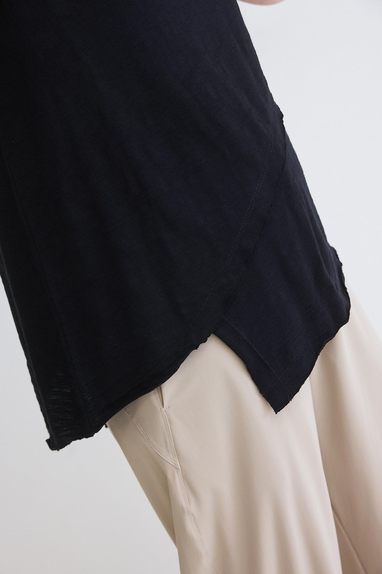 Inner Glow Asymmetric Short Sleeve Top
