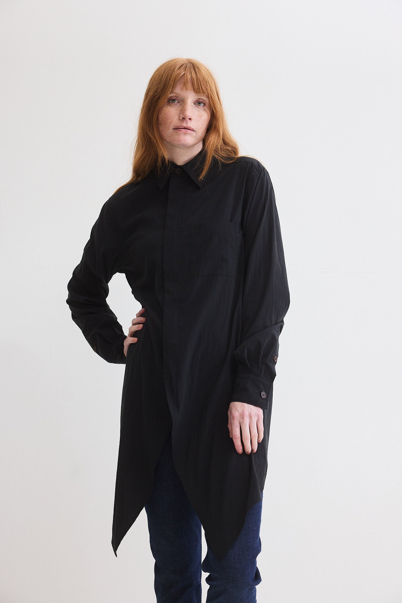 Power Move Poplin Top