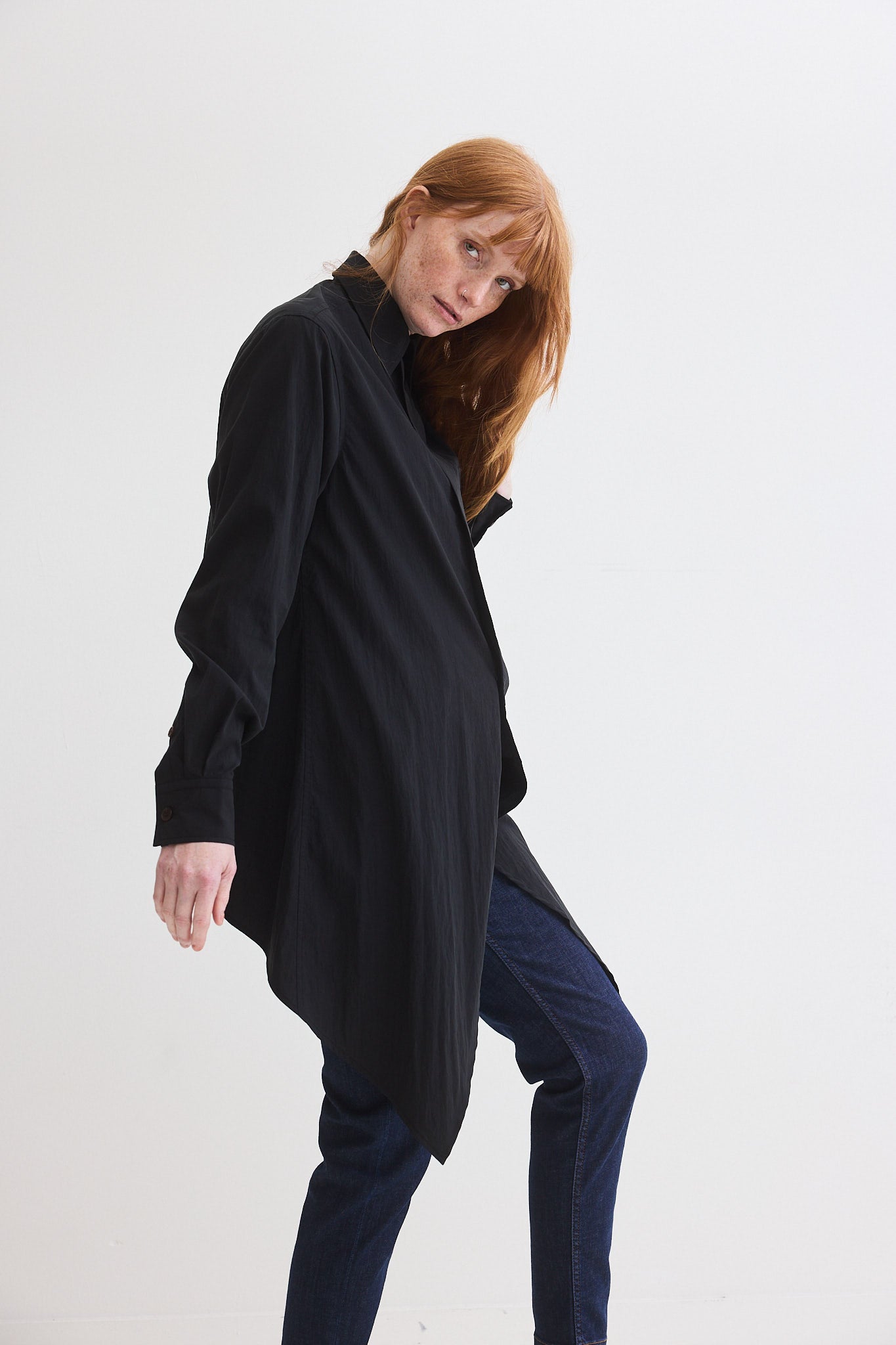 Power Move Poplin Top