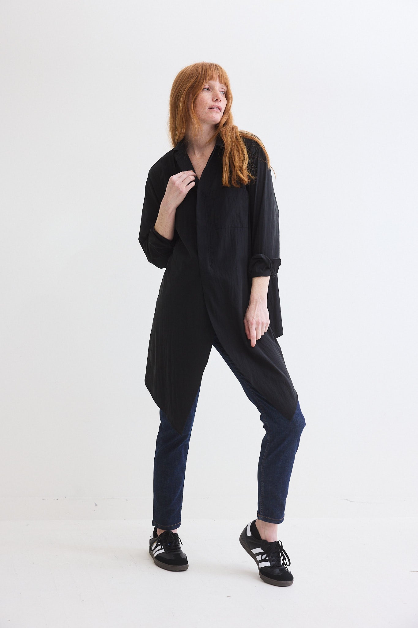 Power Move Poplin Top
