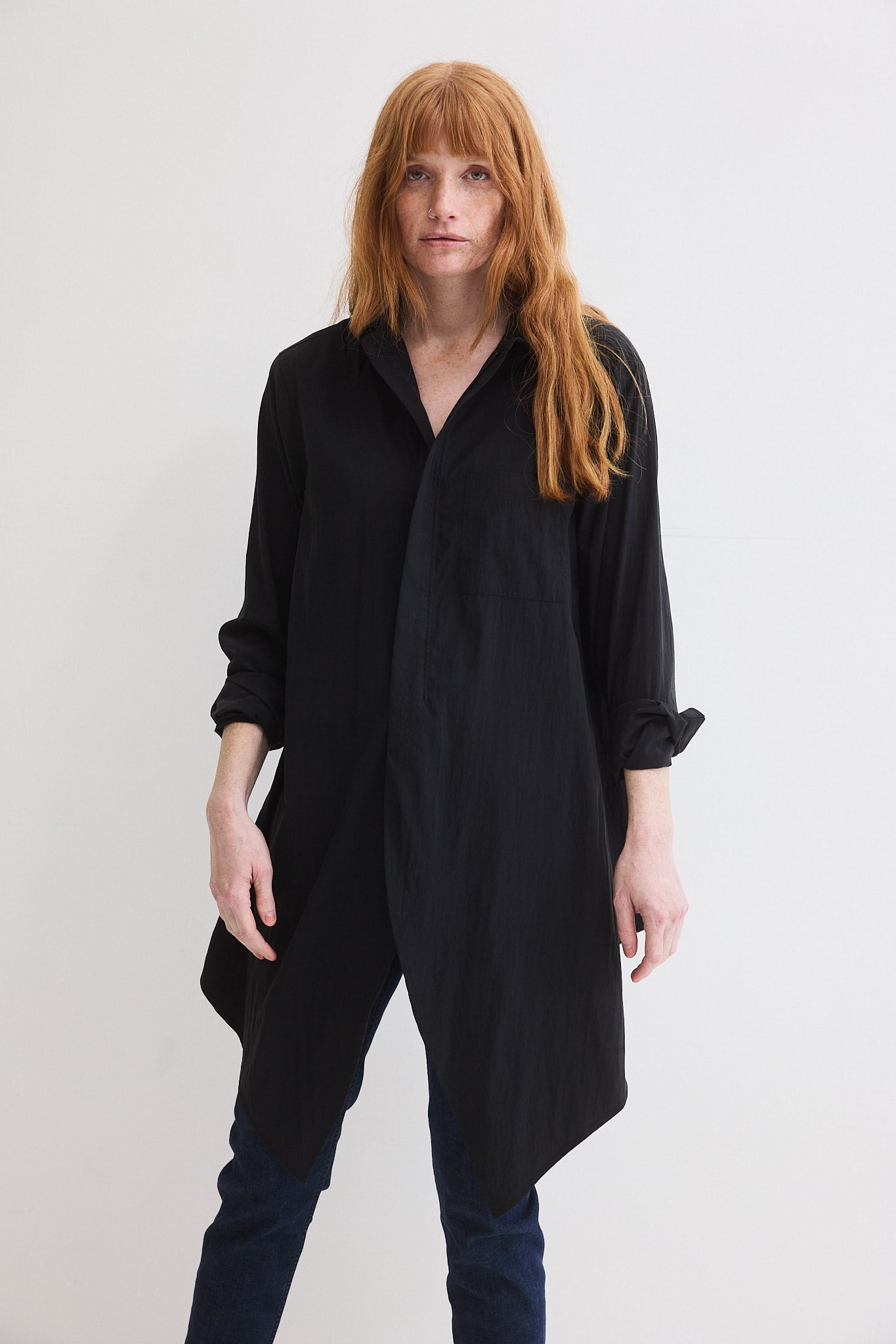 Power Move Poplin Top