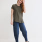 Bliss Asymmetric Pima Cotton Tee