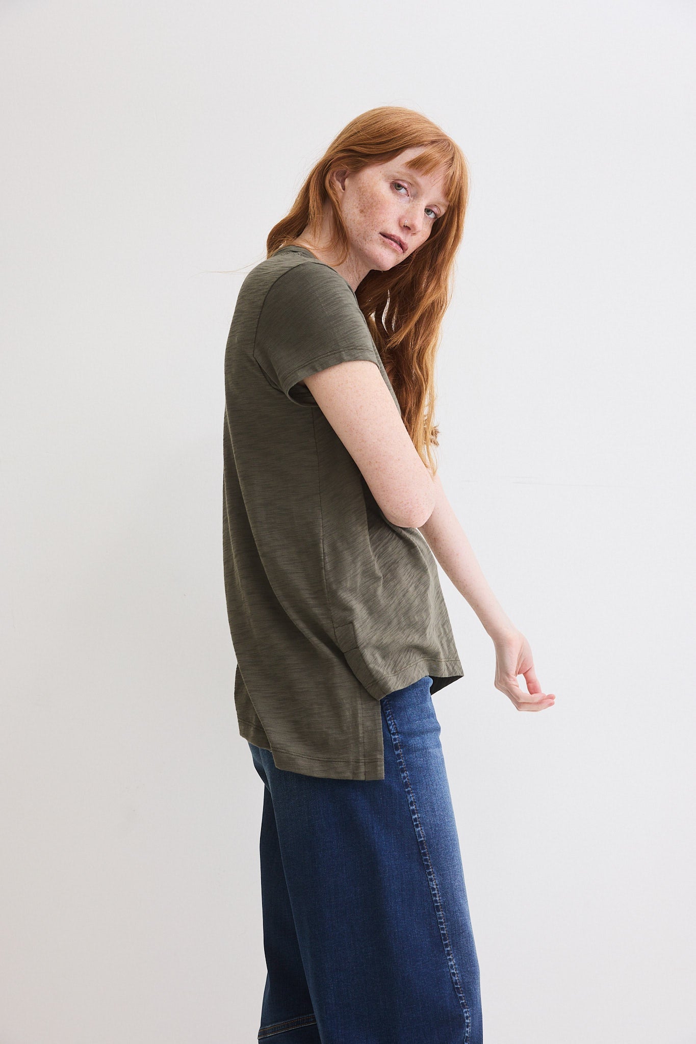 Bliss Asymmetric Pima Cotton Tee