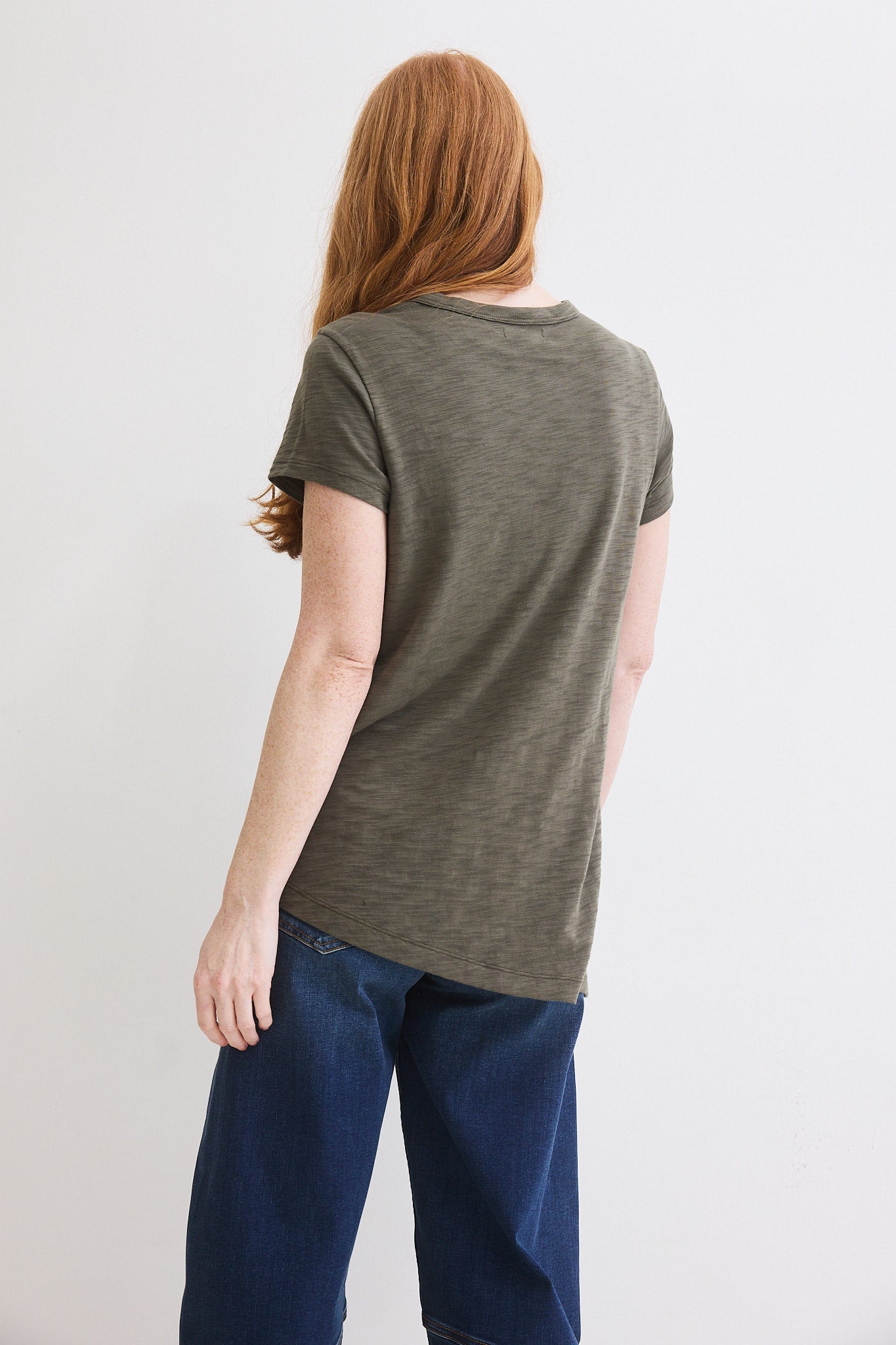 Bliss Asymmetric Pima Cotton Tee