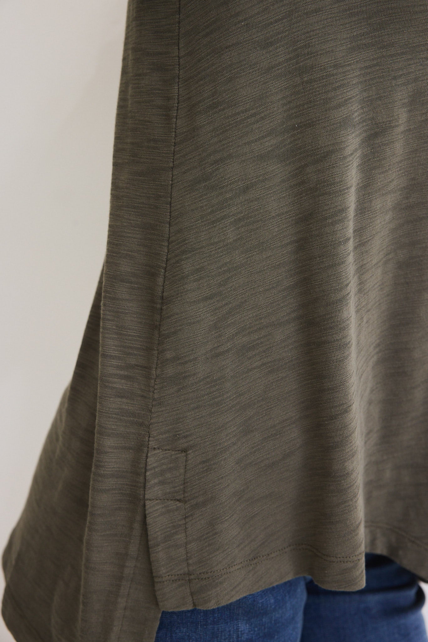 Bliss Asymmetric Pima Cotton Tee