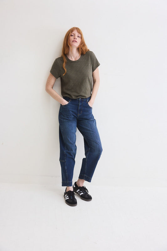 Bliss Asymmetric Pima Cotton Tee