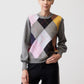 Argyle Crewneck Sweater Dress