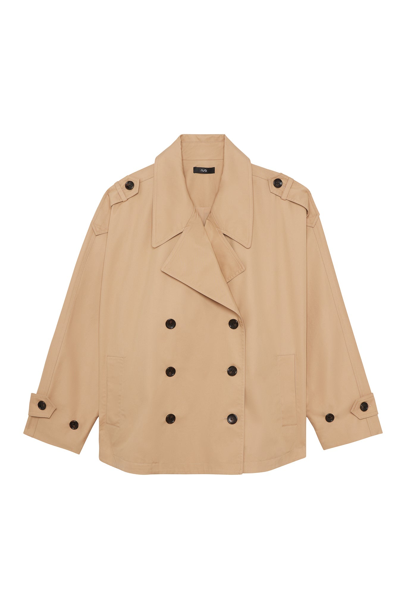 The Oversized Twill Trench