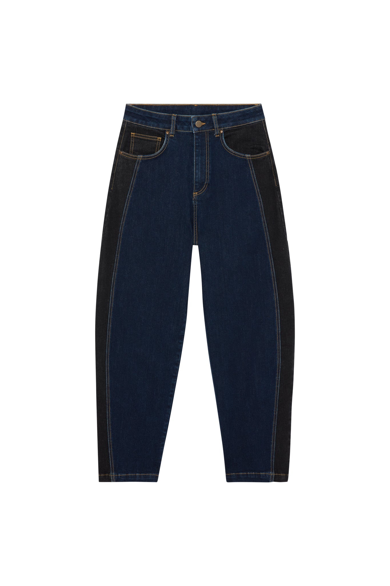 The Winning Combo Denim Barrel Leg Pant