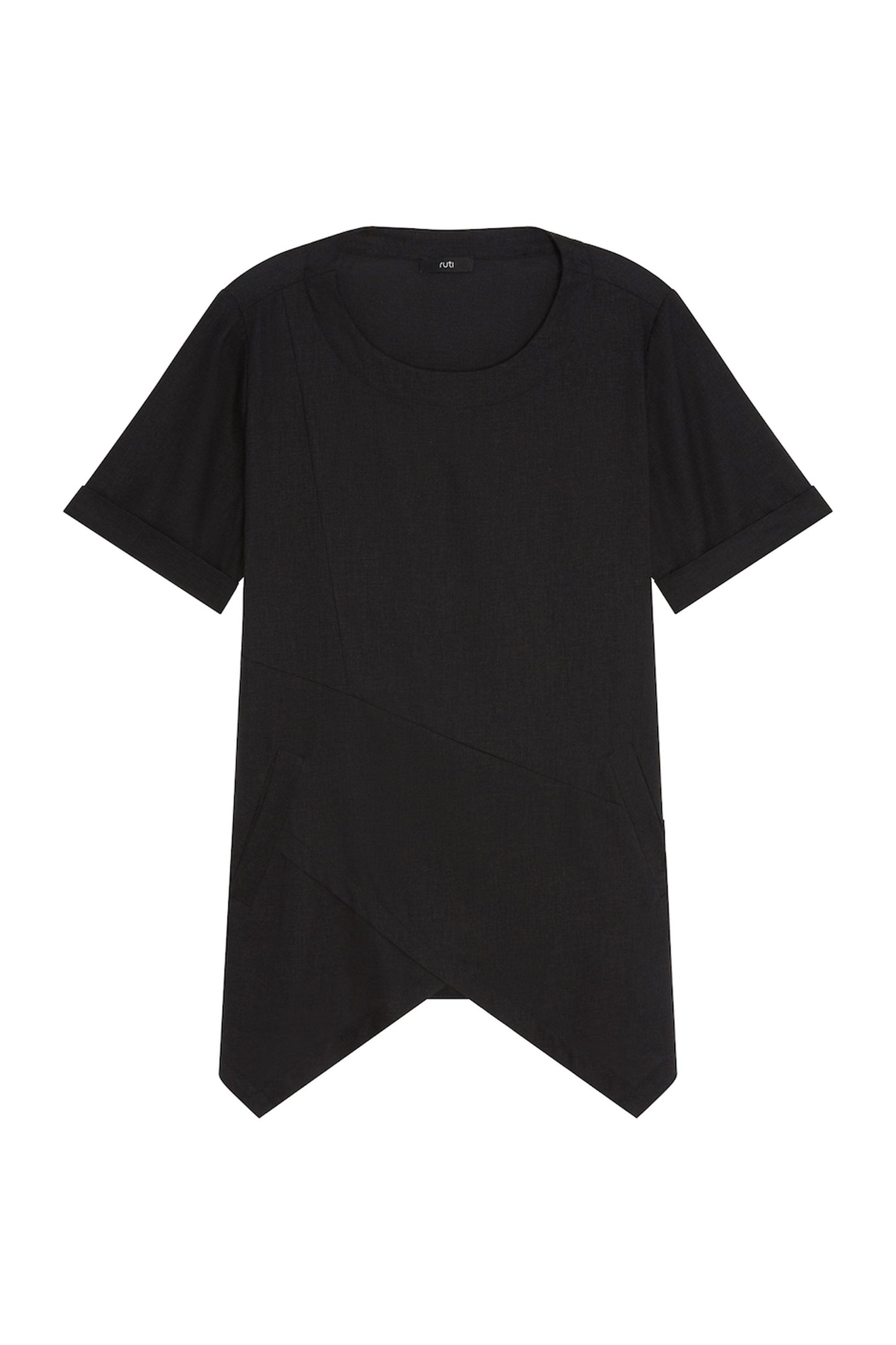 Breezy Asymmetric Linen Top