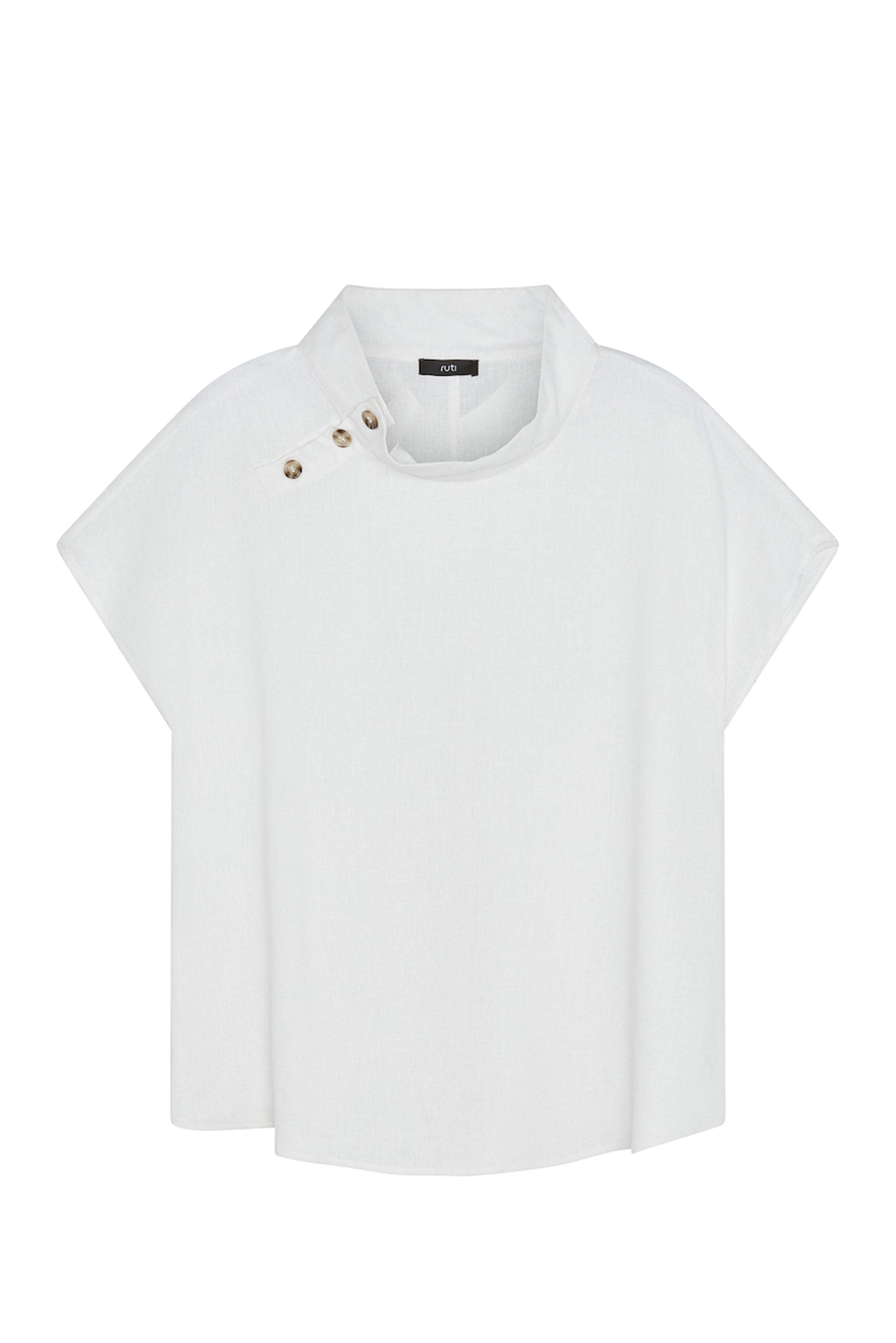 Buttoned Up Linen Blend Top