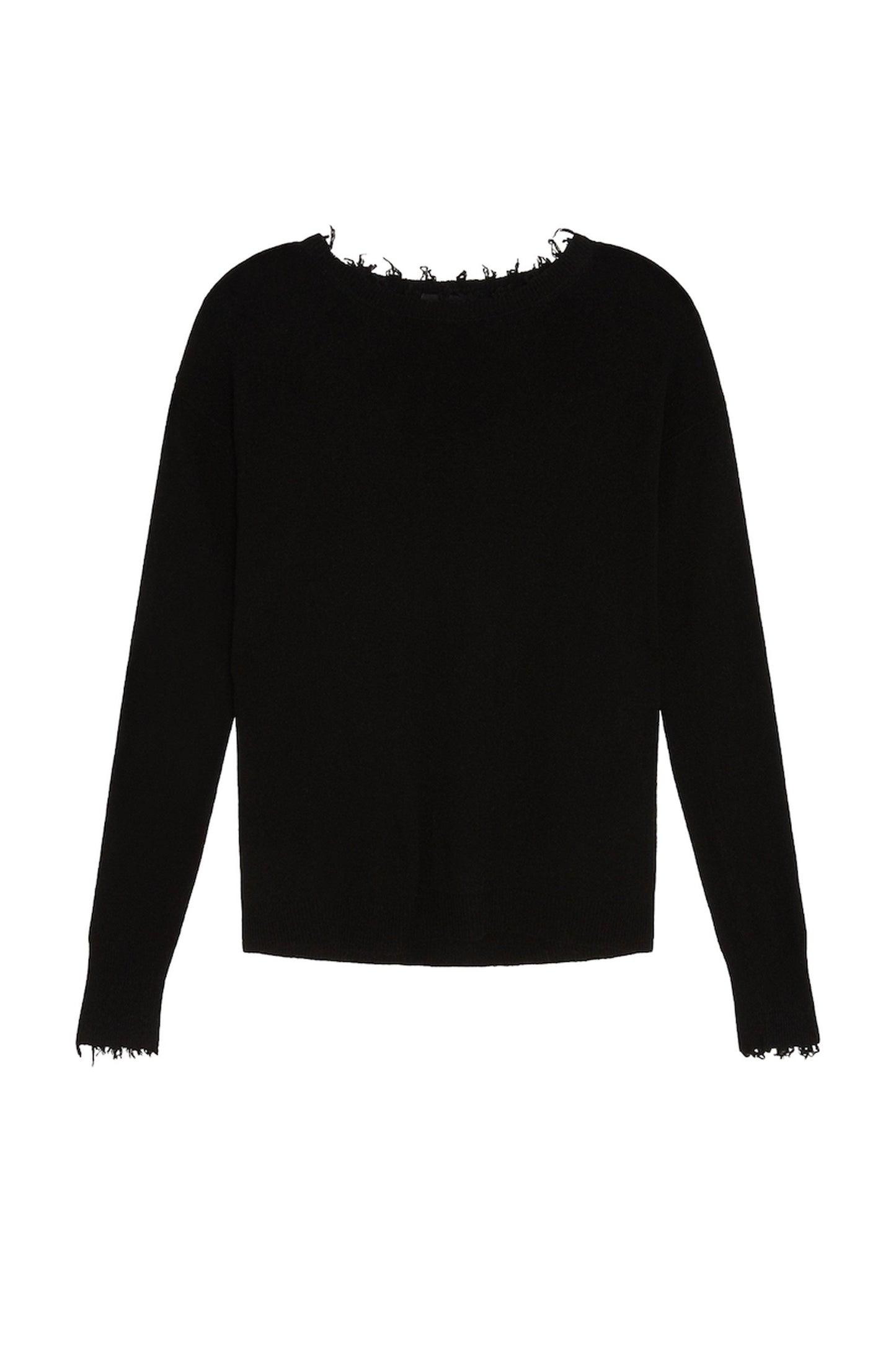 Distressed Light Cashmere Sweater