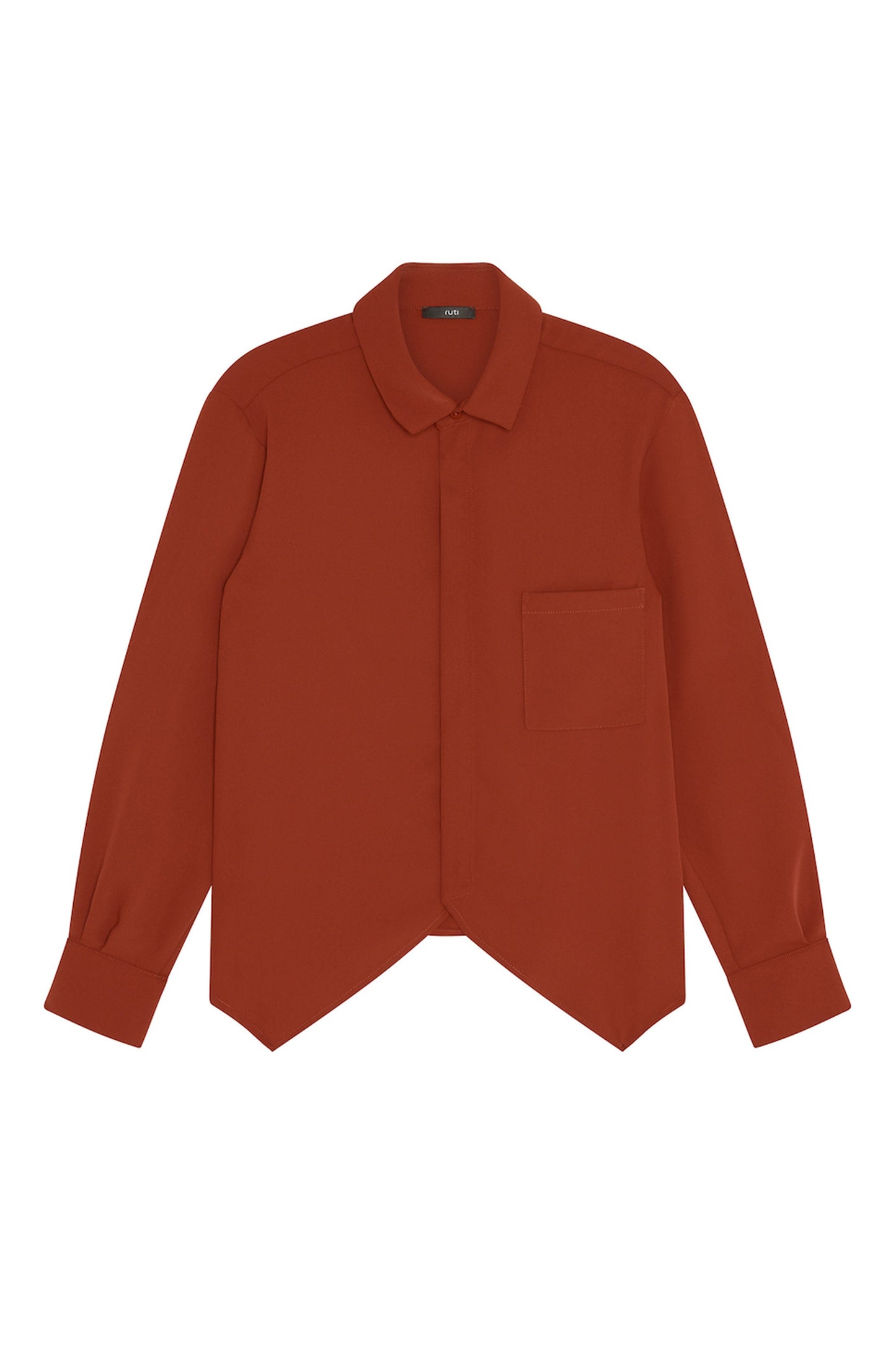 Handkerchief With A Zipper Blouse