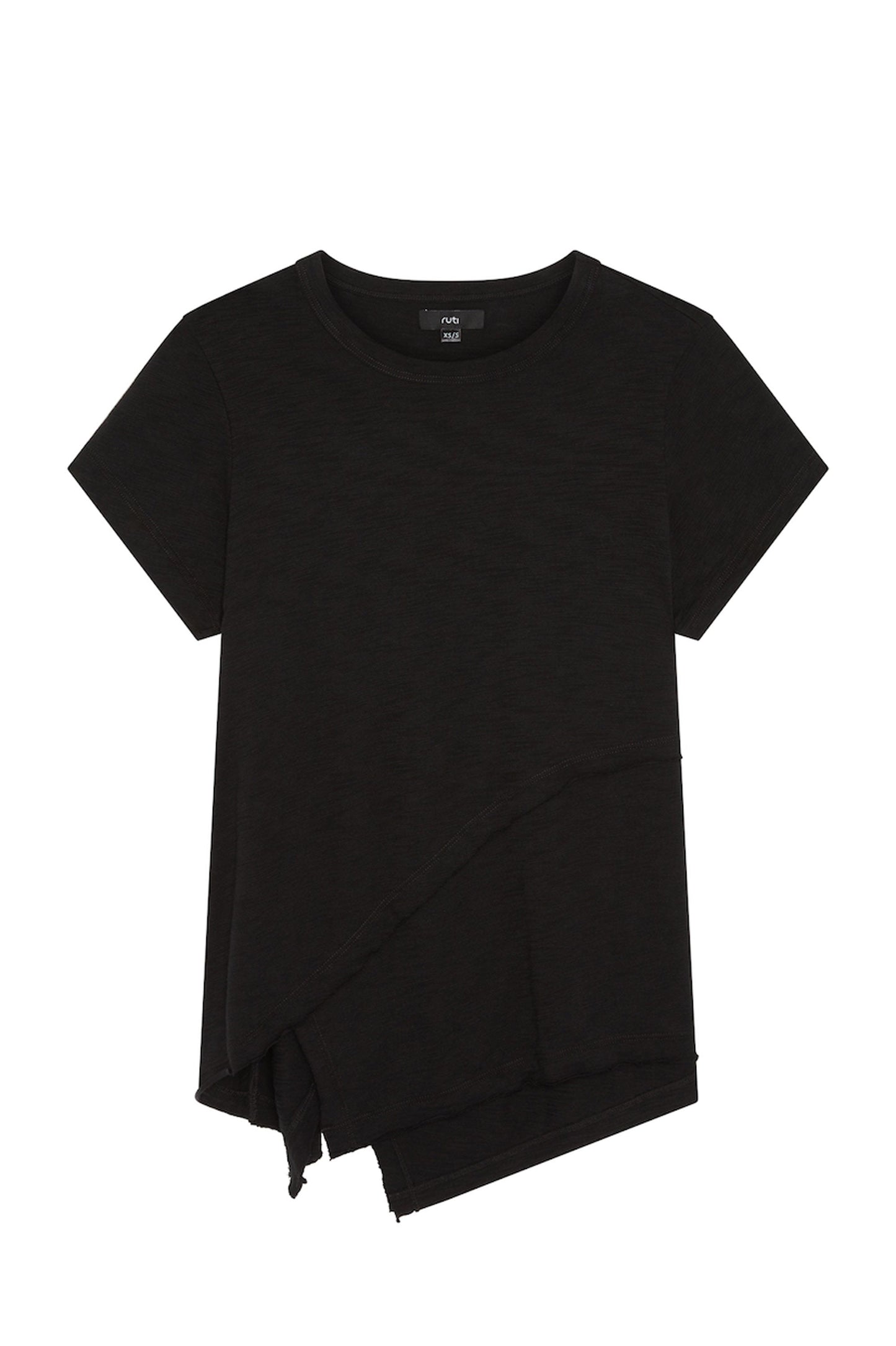 Inner Glow Asymmetric Short Sleeve Top