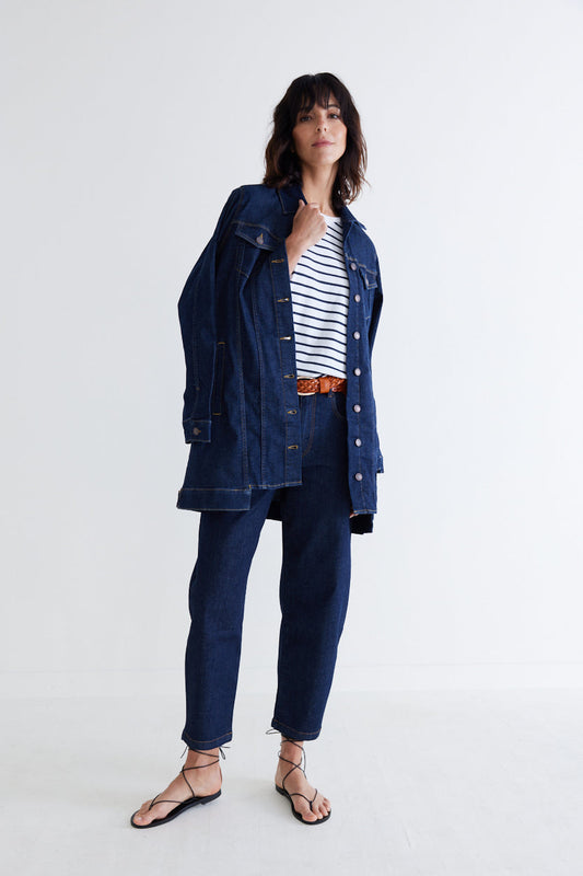Great Lengths Long  Denim Jacket