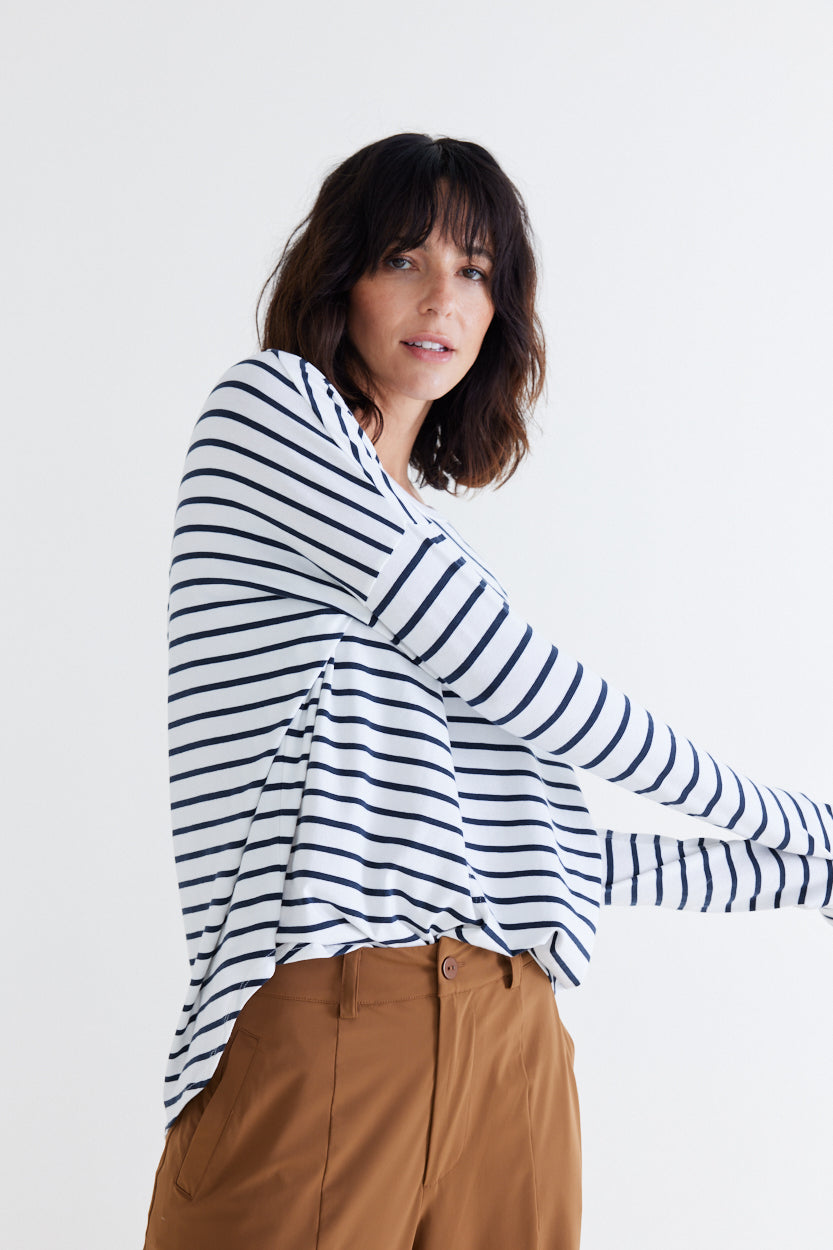 Between the Lines Long Sleeve Lounge Top