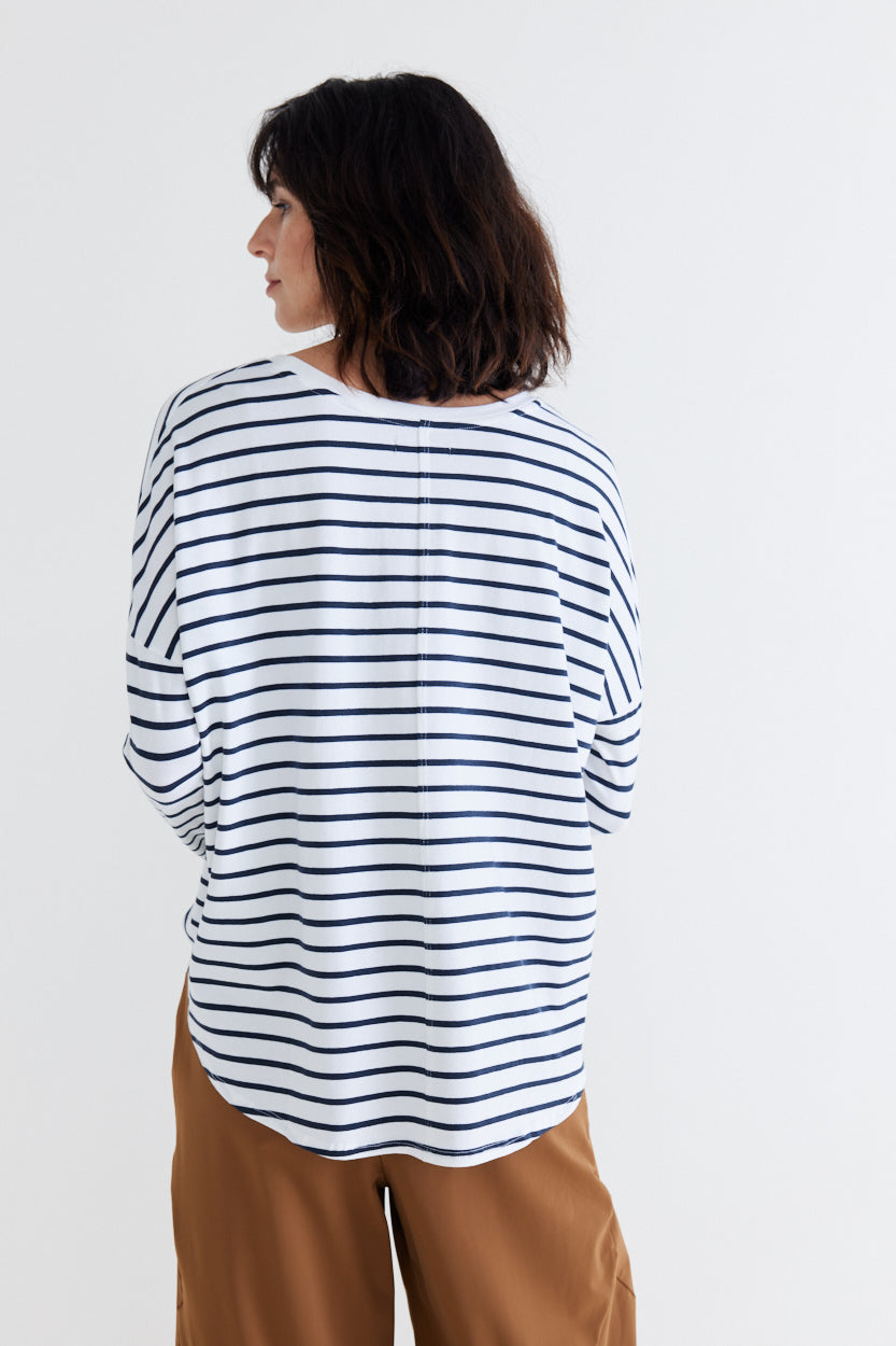 Between the Lines Long Sleeve Lounge Top