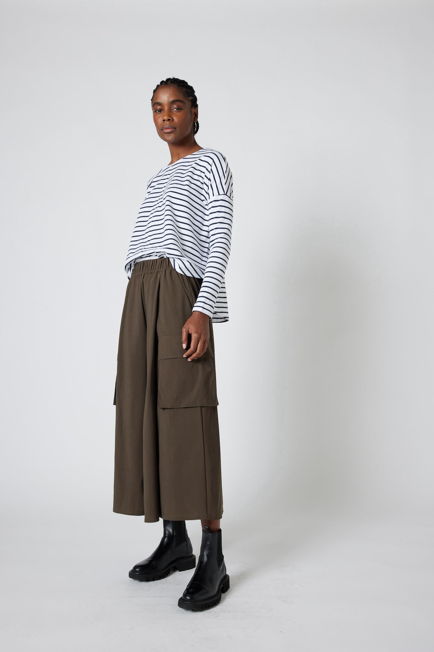 Between the Lines Long Sleeve Lounge Top