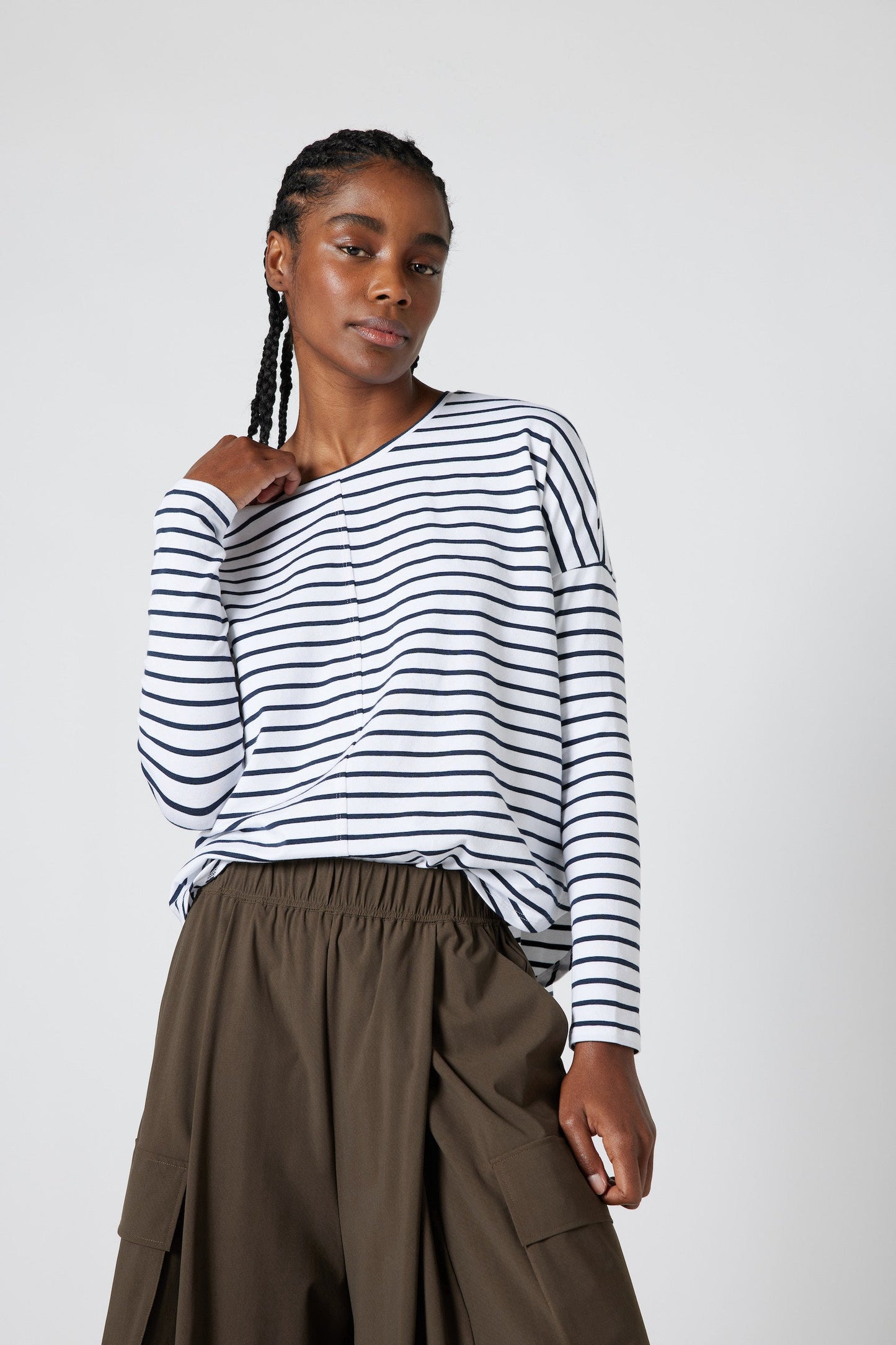 Between the Lines Long Sleeve Lounge Top