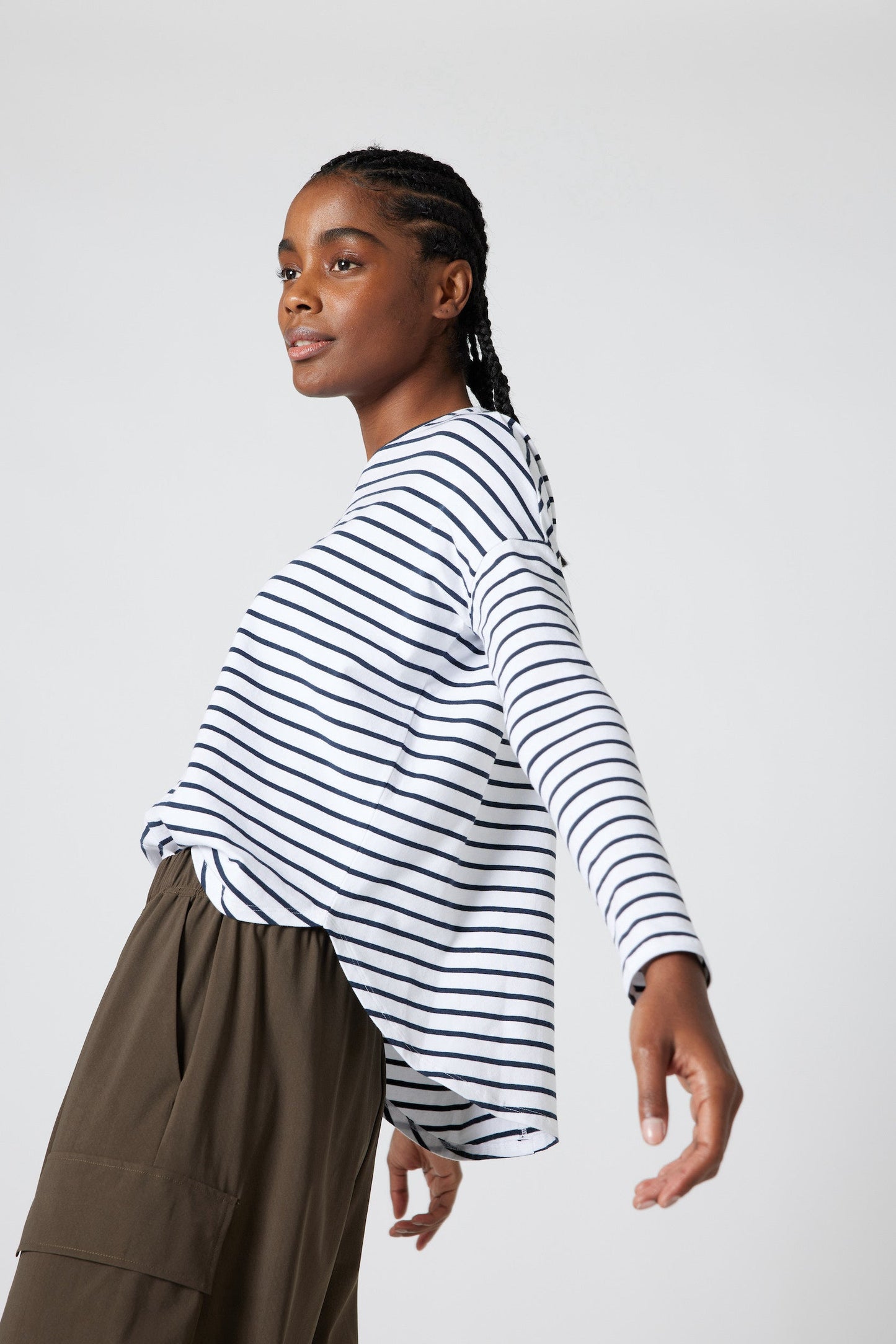 Between the Lines Long Sleeve Lounge Top