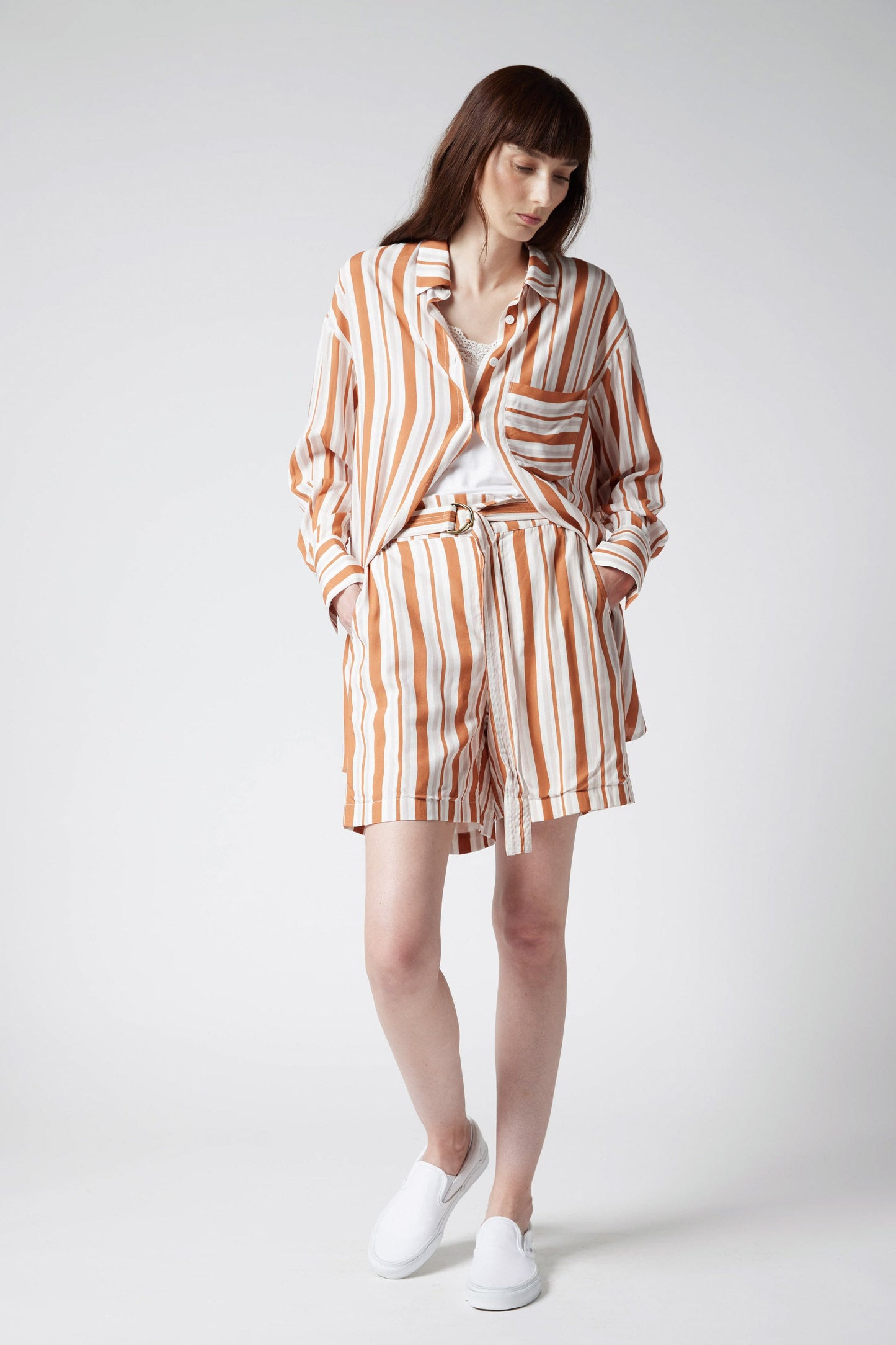 Lucky Stripe Bermuda That Actually Flatters