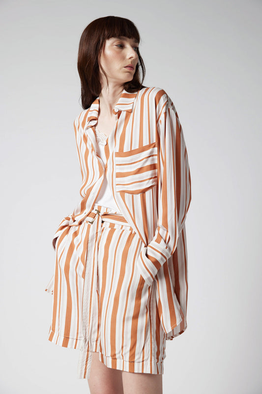 Lucky Stripe Bermuda That Actually Flatters