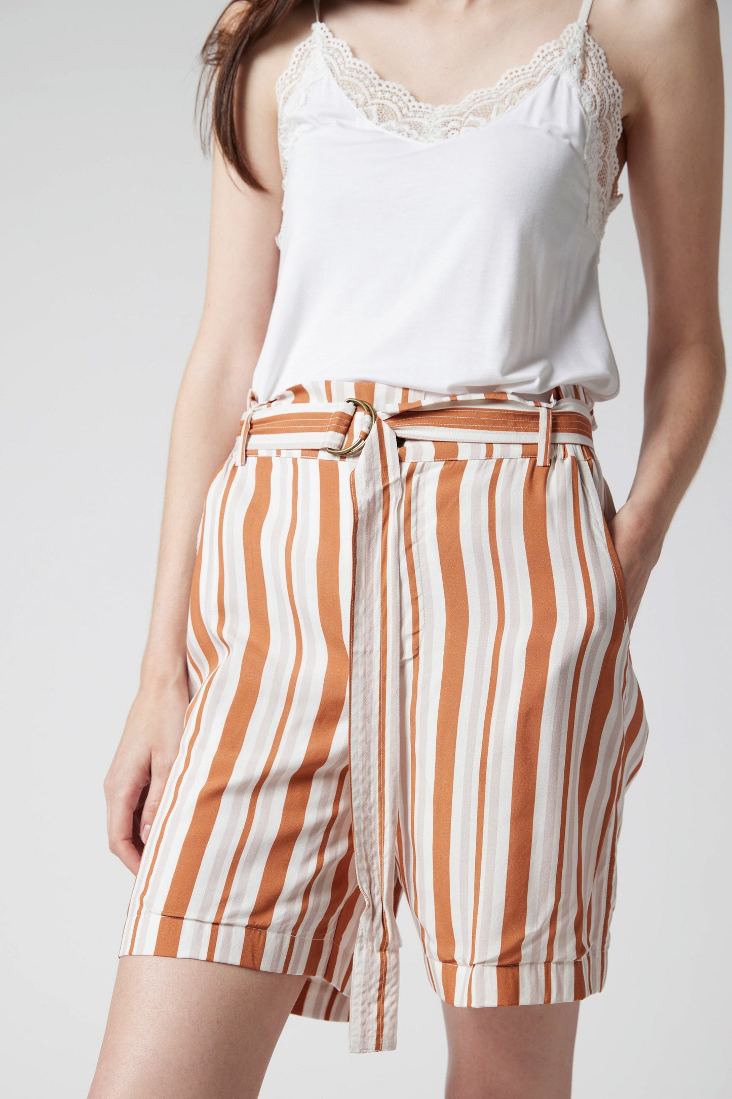 Lucky Stripe Bermuda That Actually Flatters