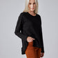Inner Glow Asymmetric Long Sleeve Top