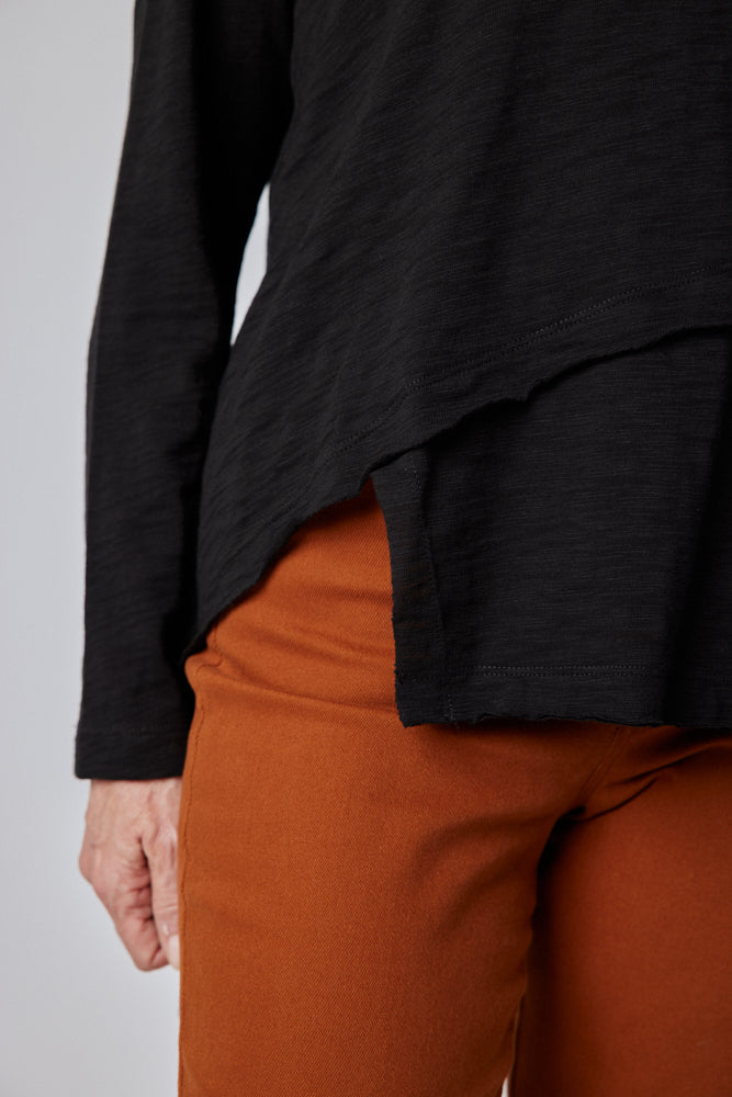 Inner Glow Asymmetric Long Sleeve Top
