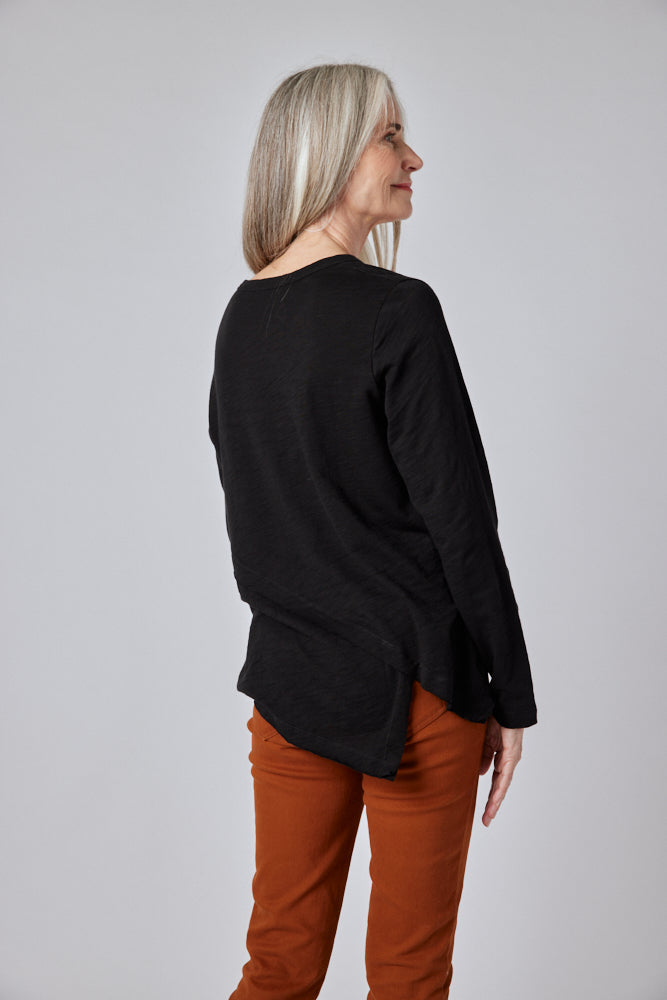 Inner Glow Asymmetric Long Sleeve Top