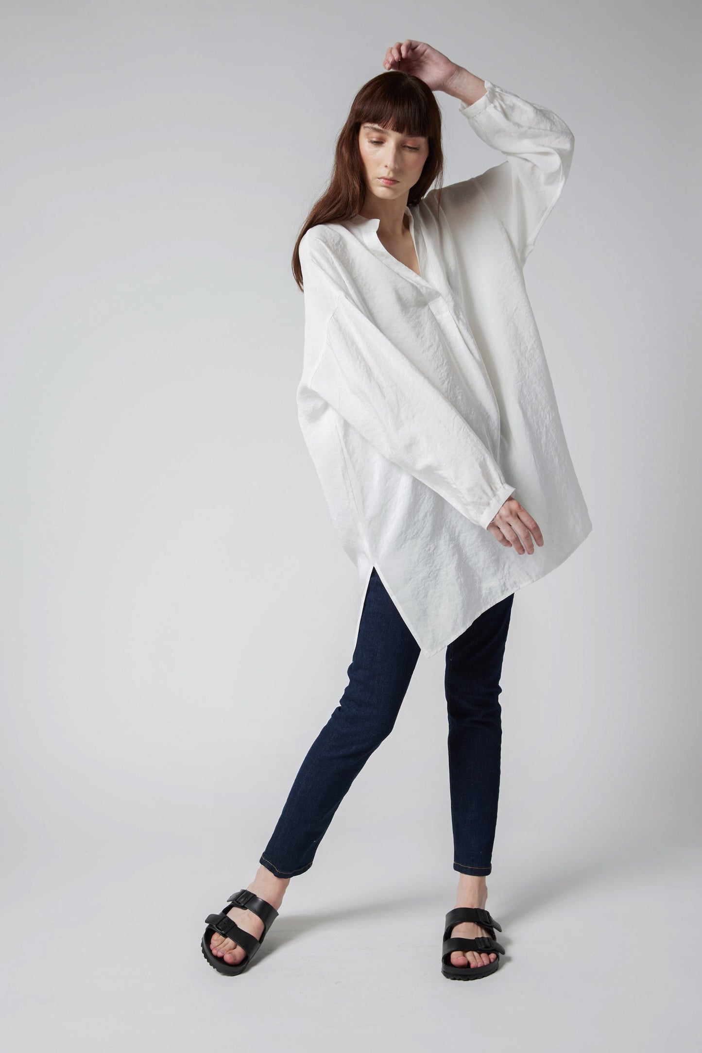 Oversized Voile Cover Up Tunic