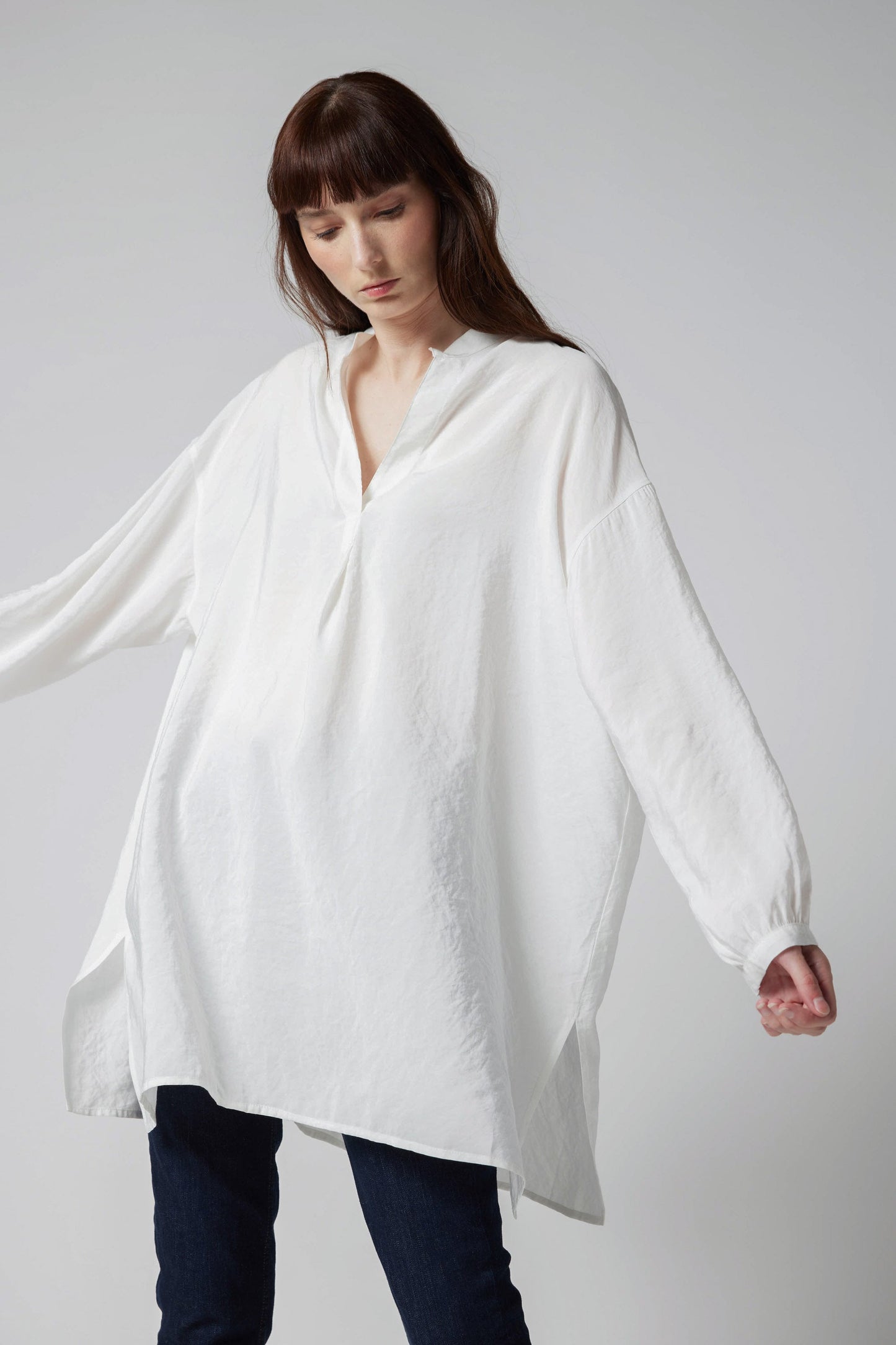 Oversized Voile Cover Up Tunic